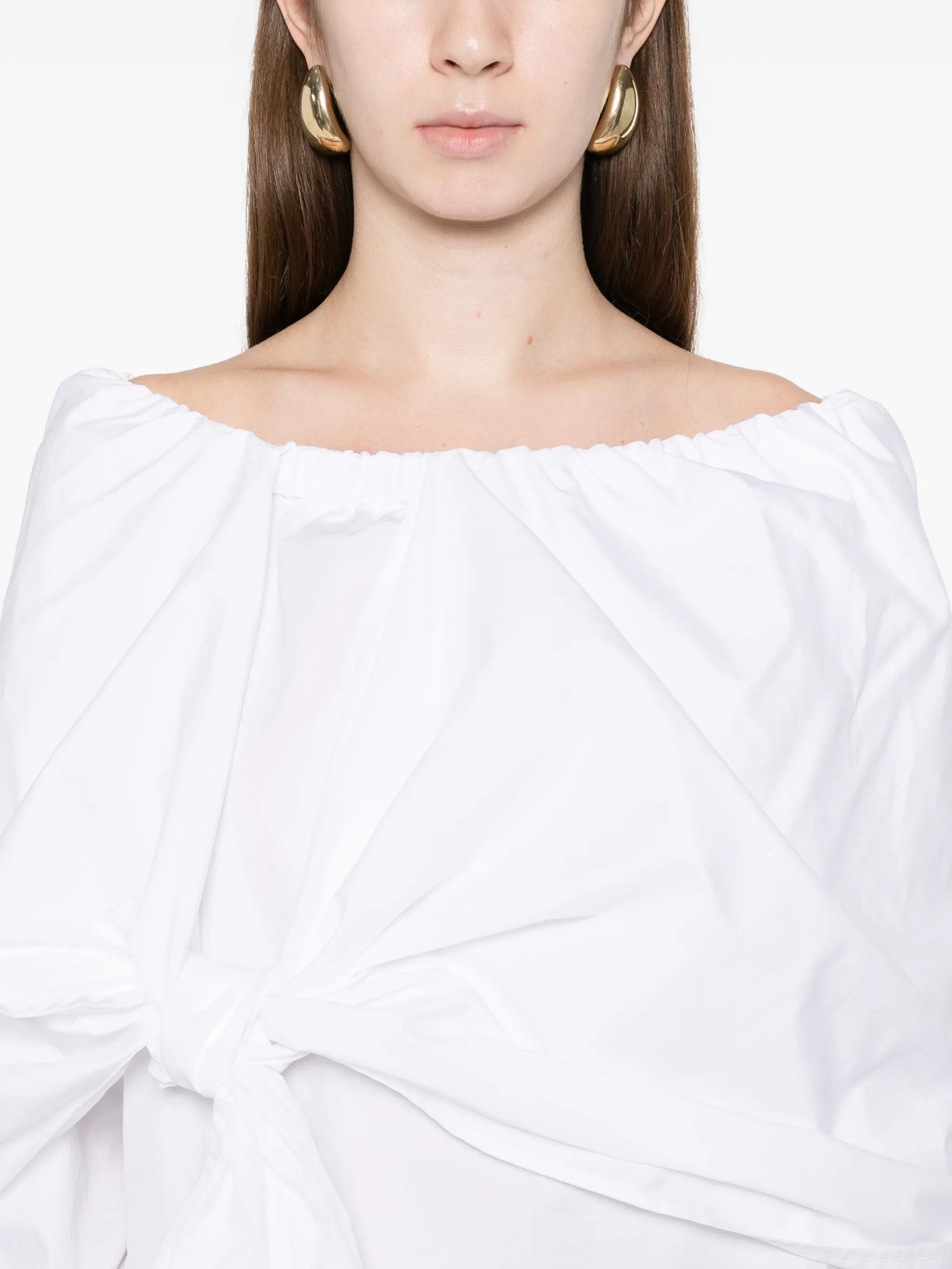 Max Mara Curvone bow - detail shirt