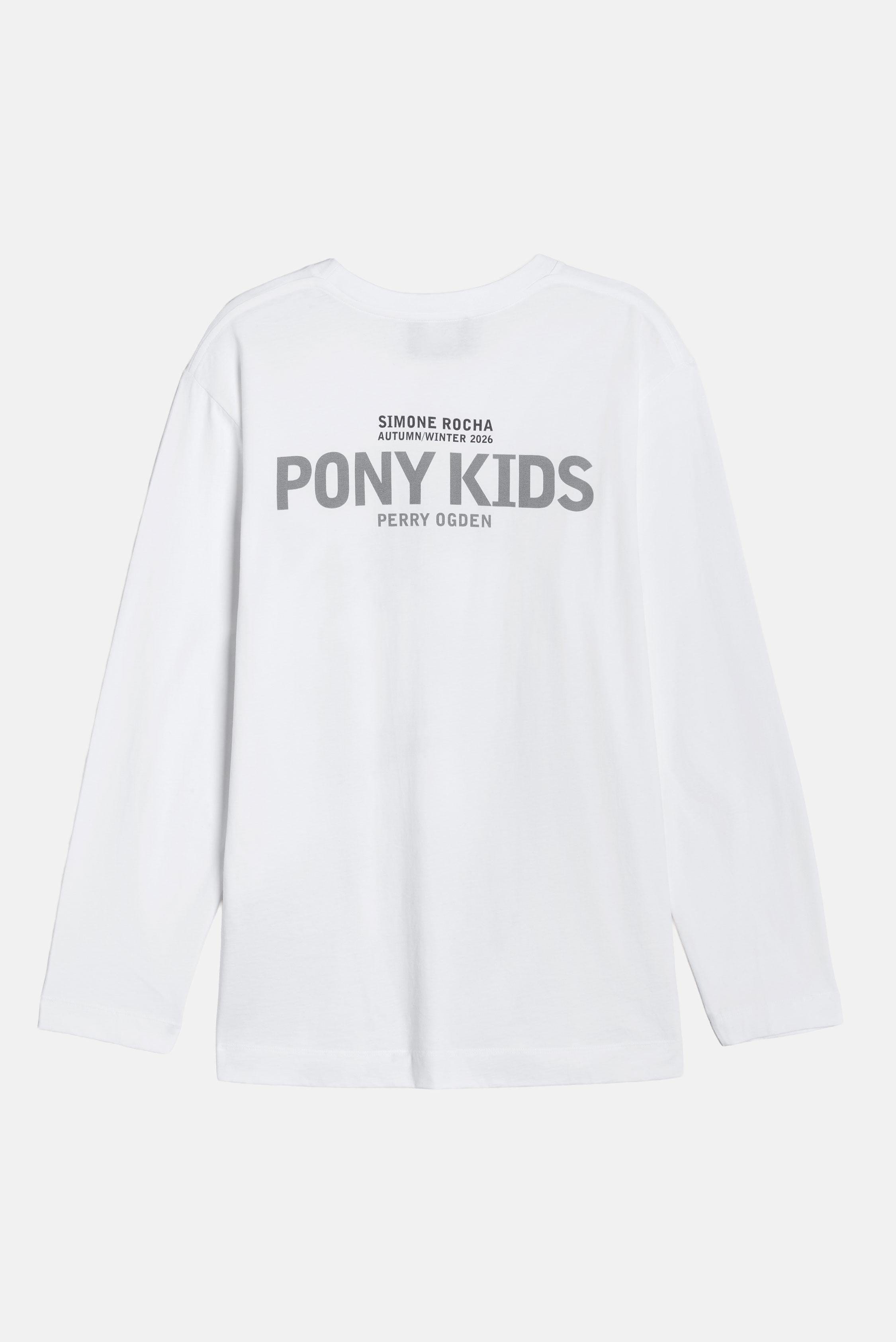 Simone Rocha T - SHIRT STAMPA PONY KID