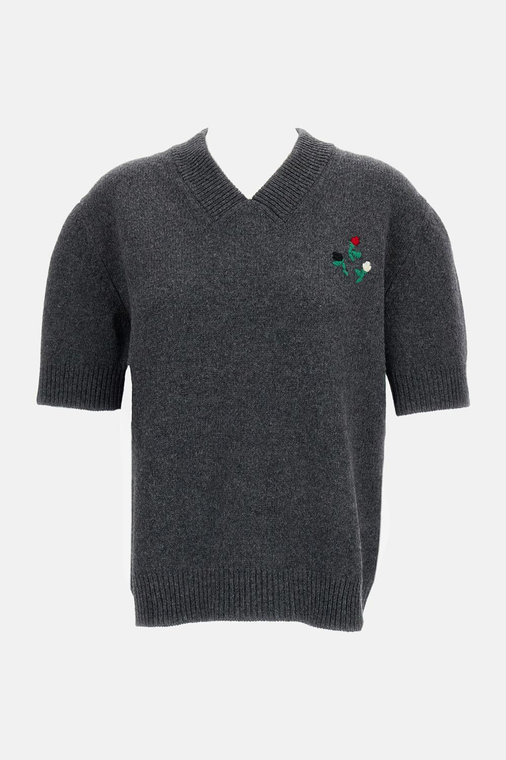 Marni T - SHIRT IN MAGLIA SCOLLO A V