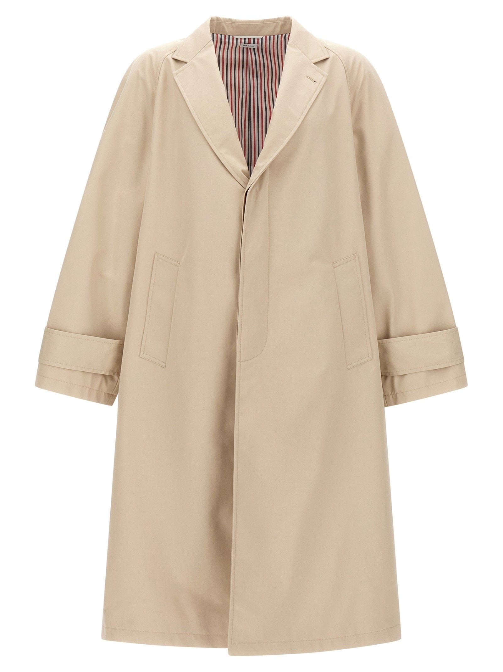 Thom Browne Water - Repellent Cotton Trench Coat — Beige