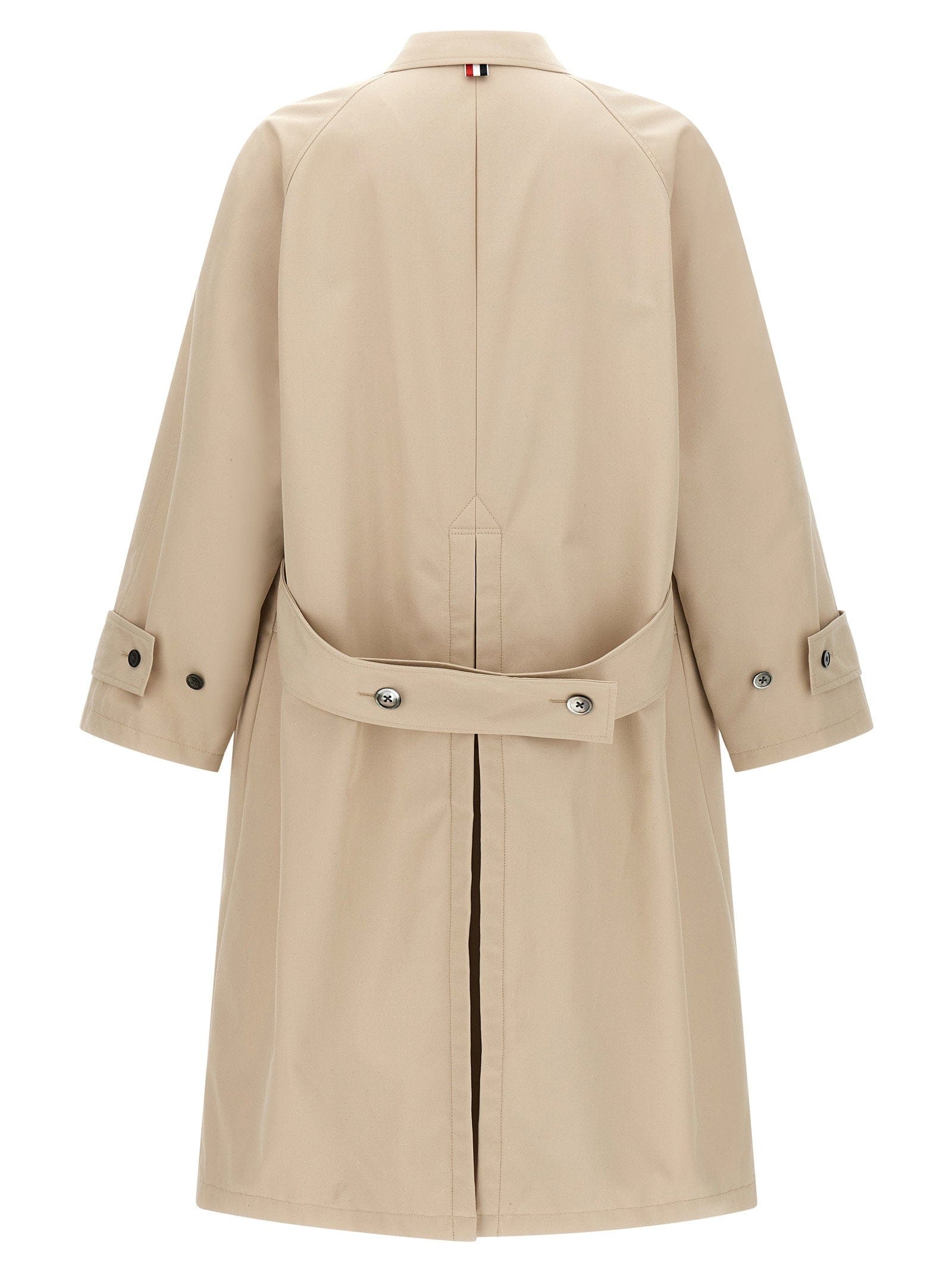 Thom Browne Water - Repellent Cotton Trench Coat — Beige