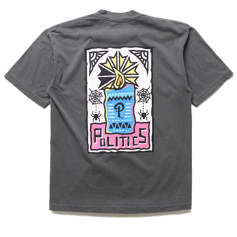 Vintage Politics Candle T-Shirt - Vintage Black