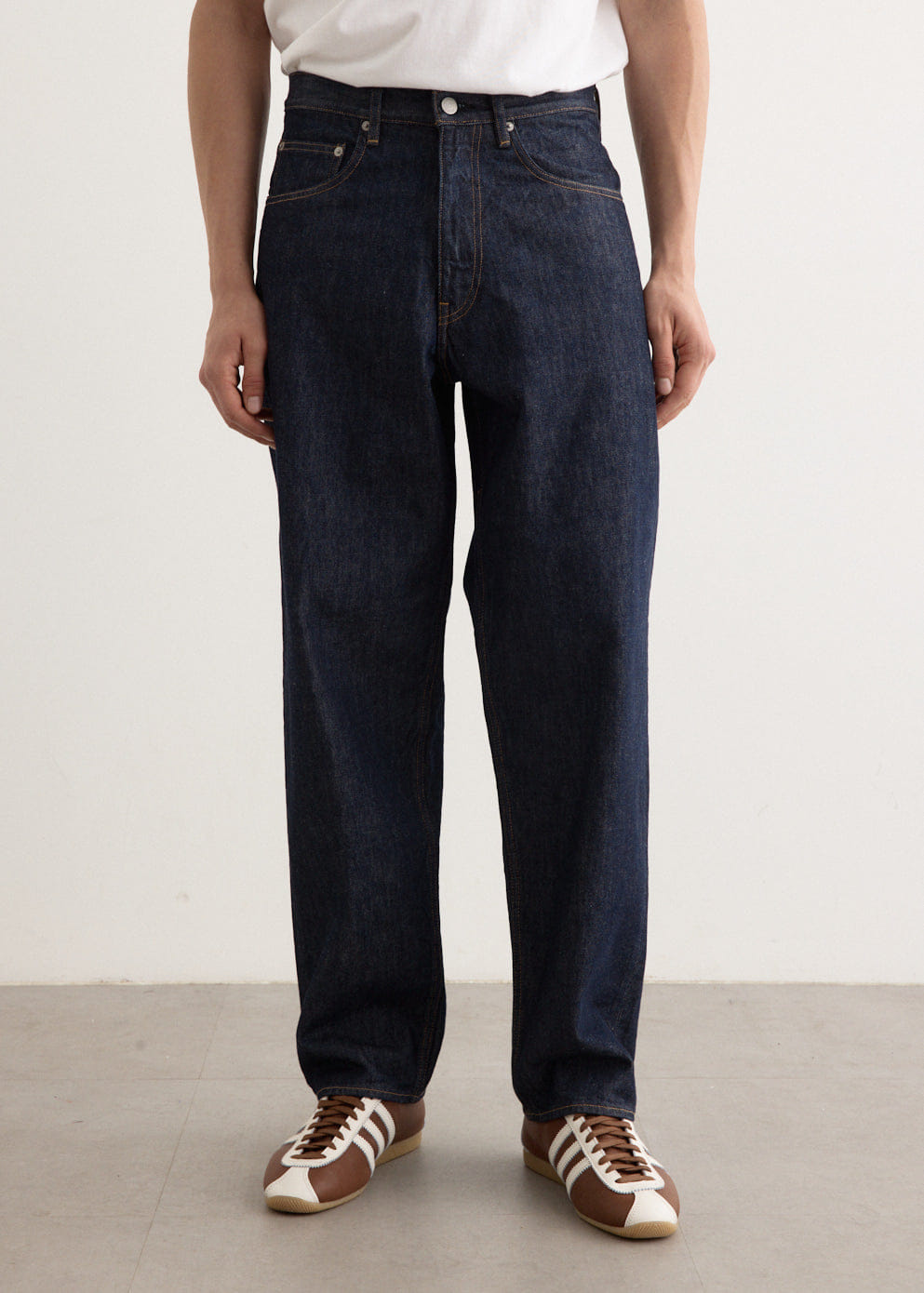 Auralee Hard Twist Denim Wide Pants