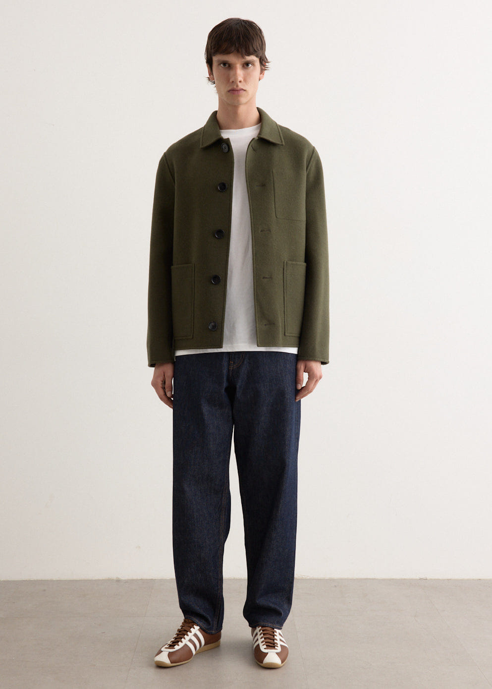 Auralee Hard Twist Denim Wide Pants