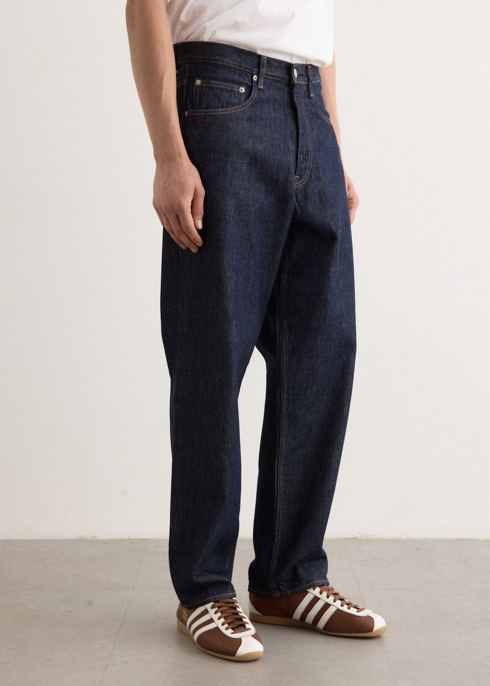 Auralee Hard Twist Denim Wide Pants