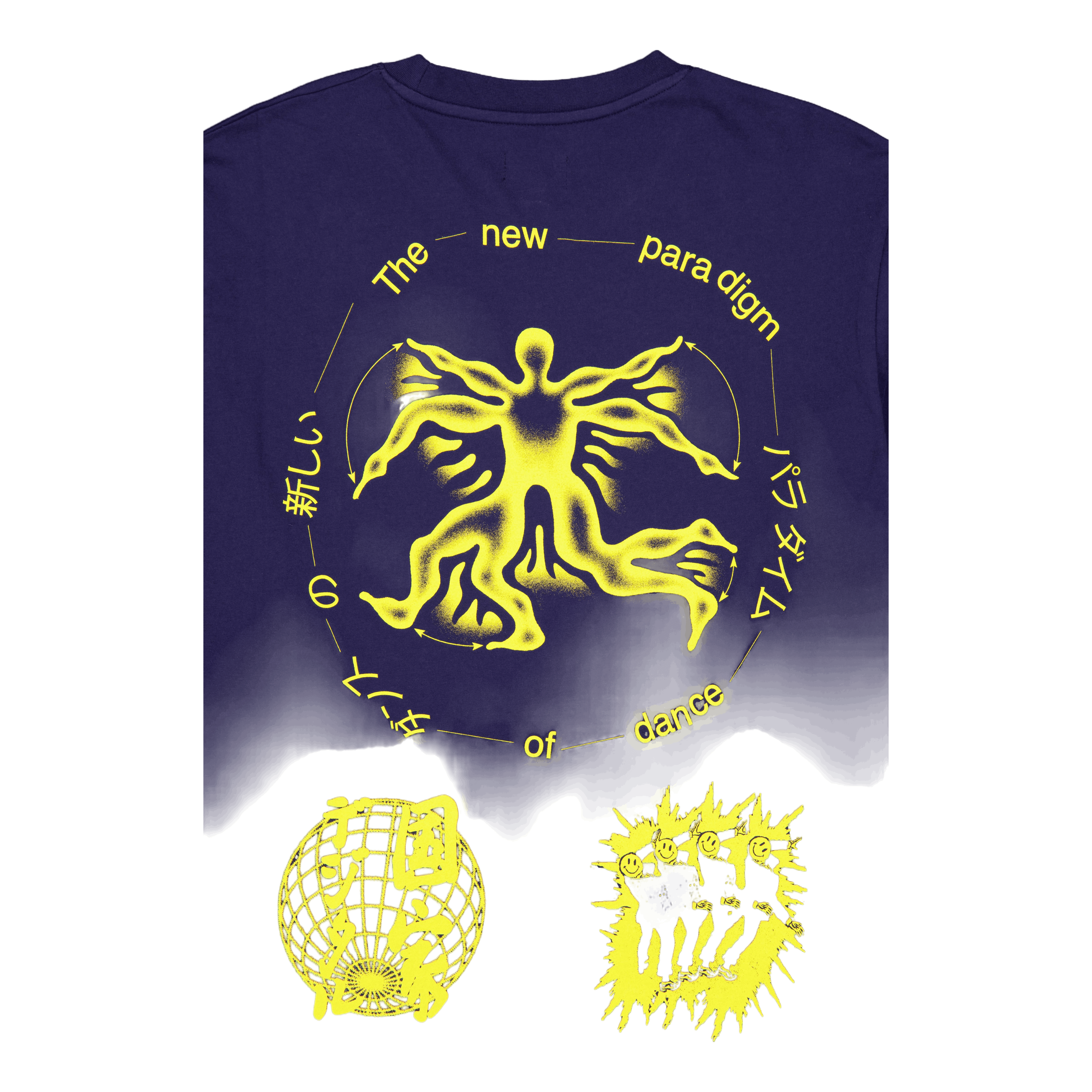 Edwin New Paradigm T - shirt Ls - mariti Maritime Blue