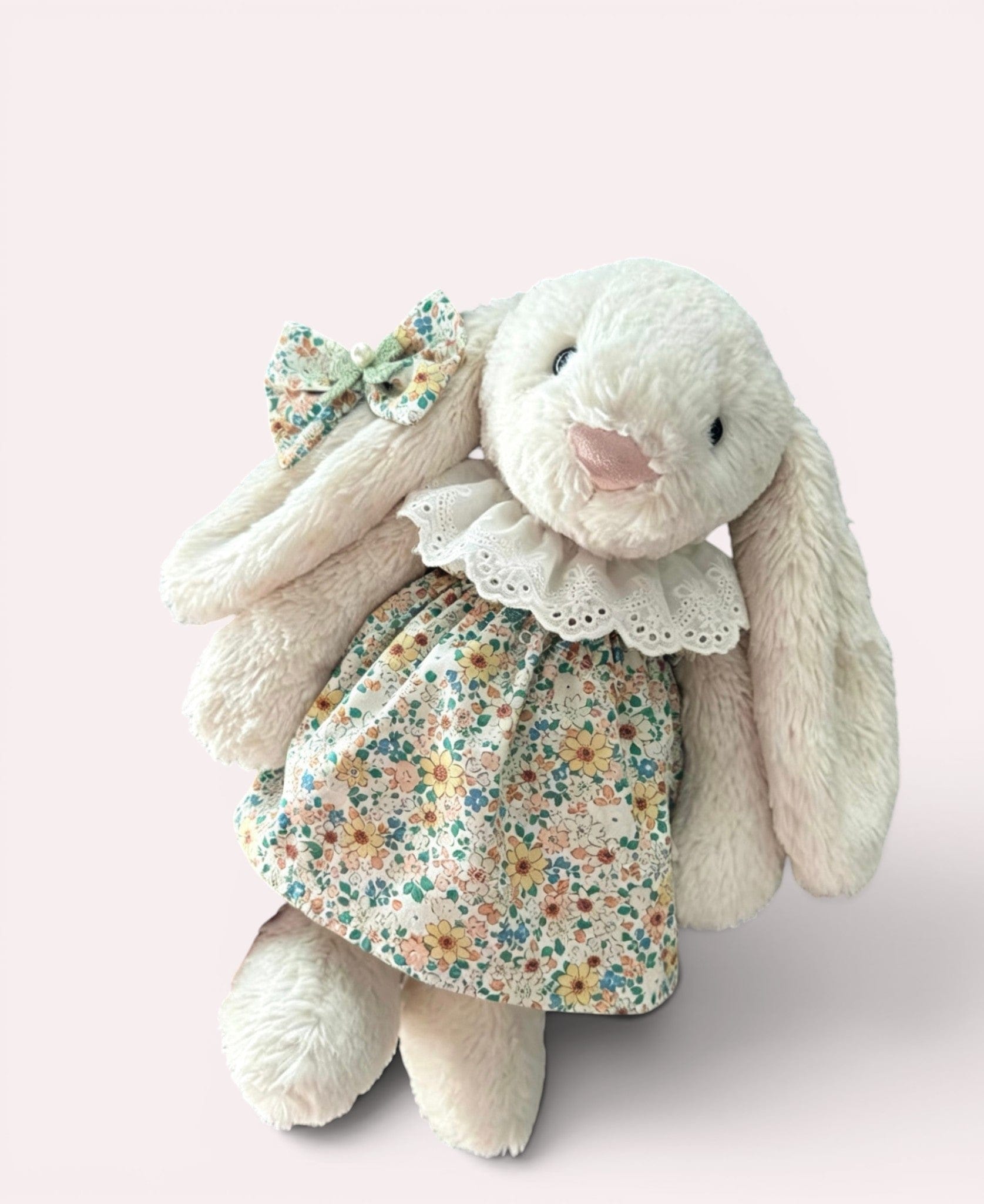 Jellycat 31 cm Bunny Fresh Green Yellow Floral Forest Dress