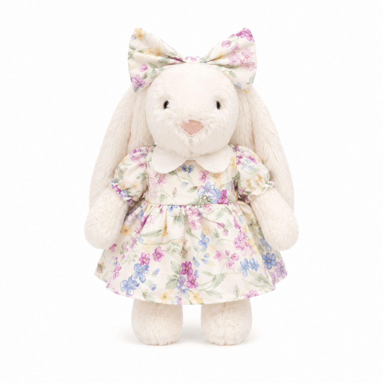 Jellycat Spring Floral Bunny Outfit for 31 cm Jellycat Bashful Bunny | Dress & Bow Set