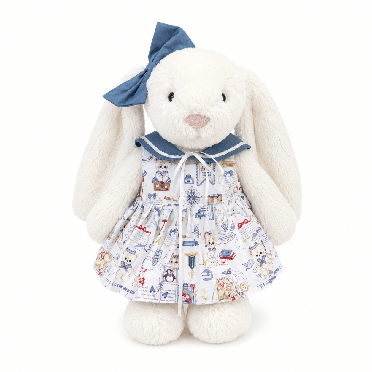 Jellycat Nautical Outfit Set for 31 cm Jellycat Bashful Bunny | Sailor Dress & Bow Headband