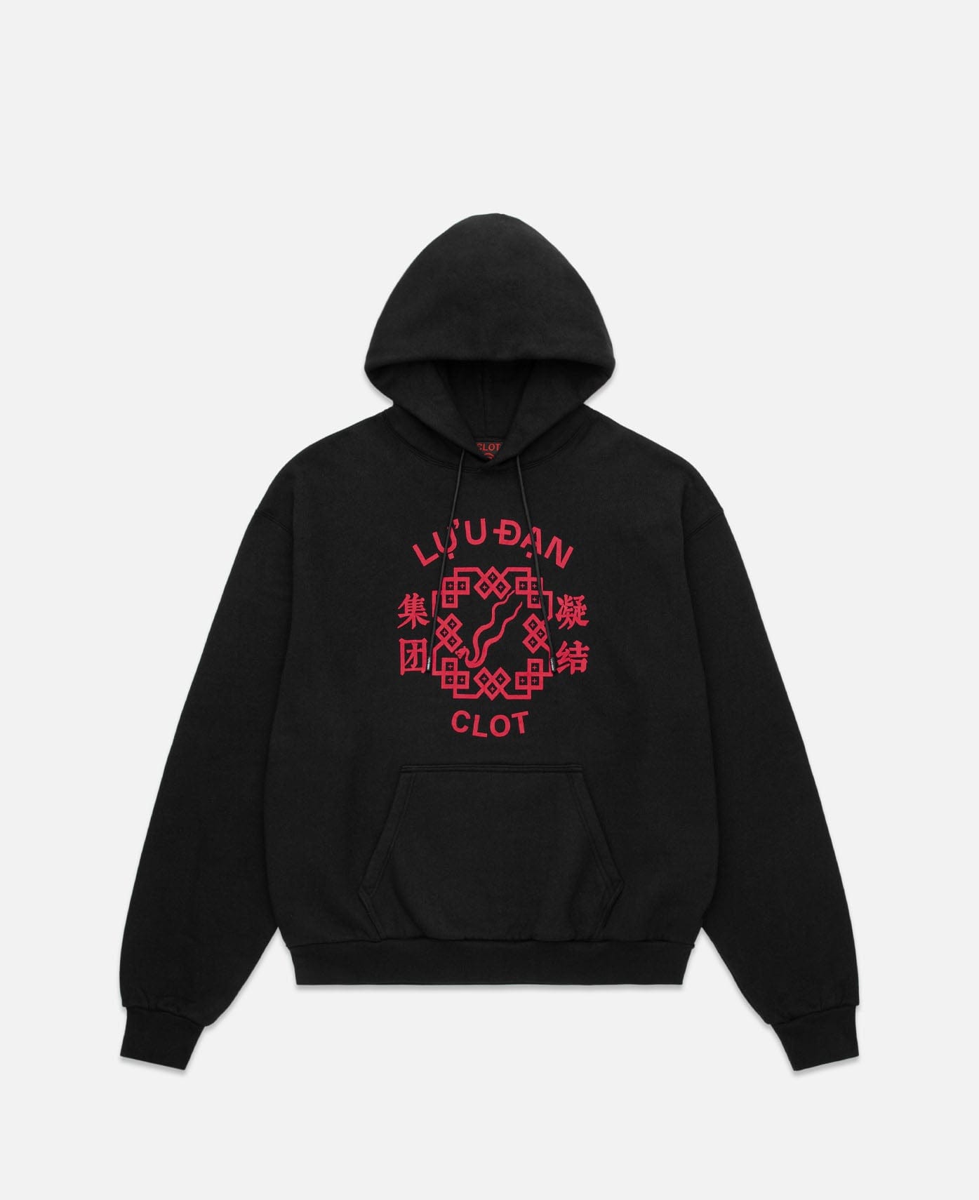 CLOT x LỰU ĐẠN Cotton Fleece Oversized Hoodie (Black)
