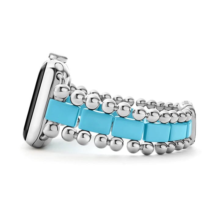 Lagos Smart Caviar Blue Ceramic Watch Bracelet - 12 - 90009 - CT7