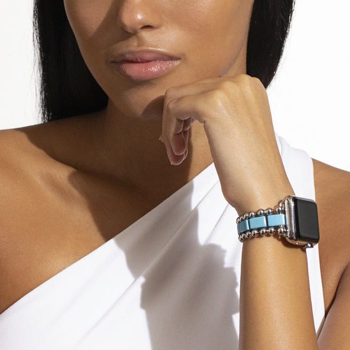 Lagos Smart Caviar Blue Ceramic Watch Bracelet - 12 - 90009 - CT7