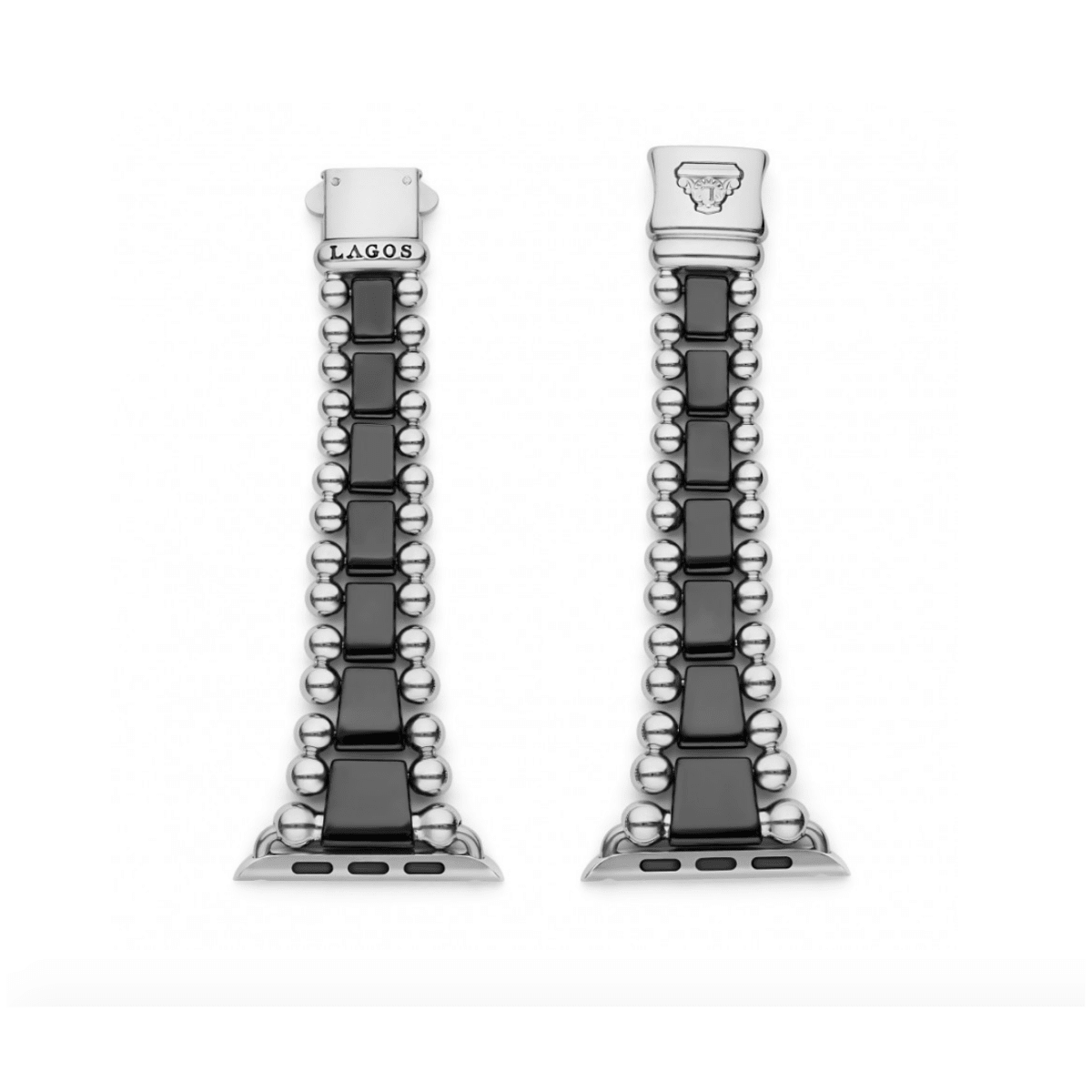 Lagos Smart Caviar Black Ceramic Watch Bracelet, 42/44 mm - 12 - 90010 - CB8
