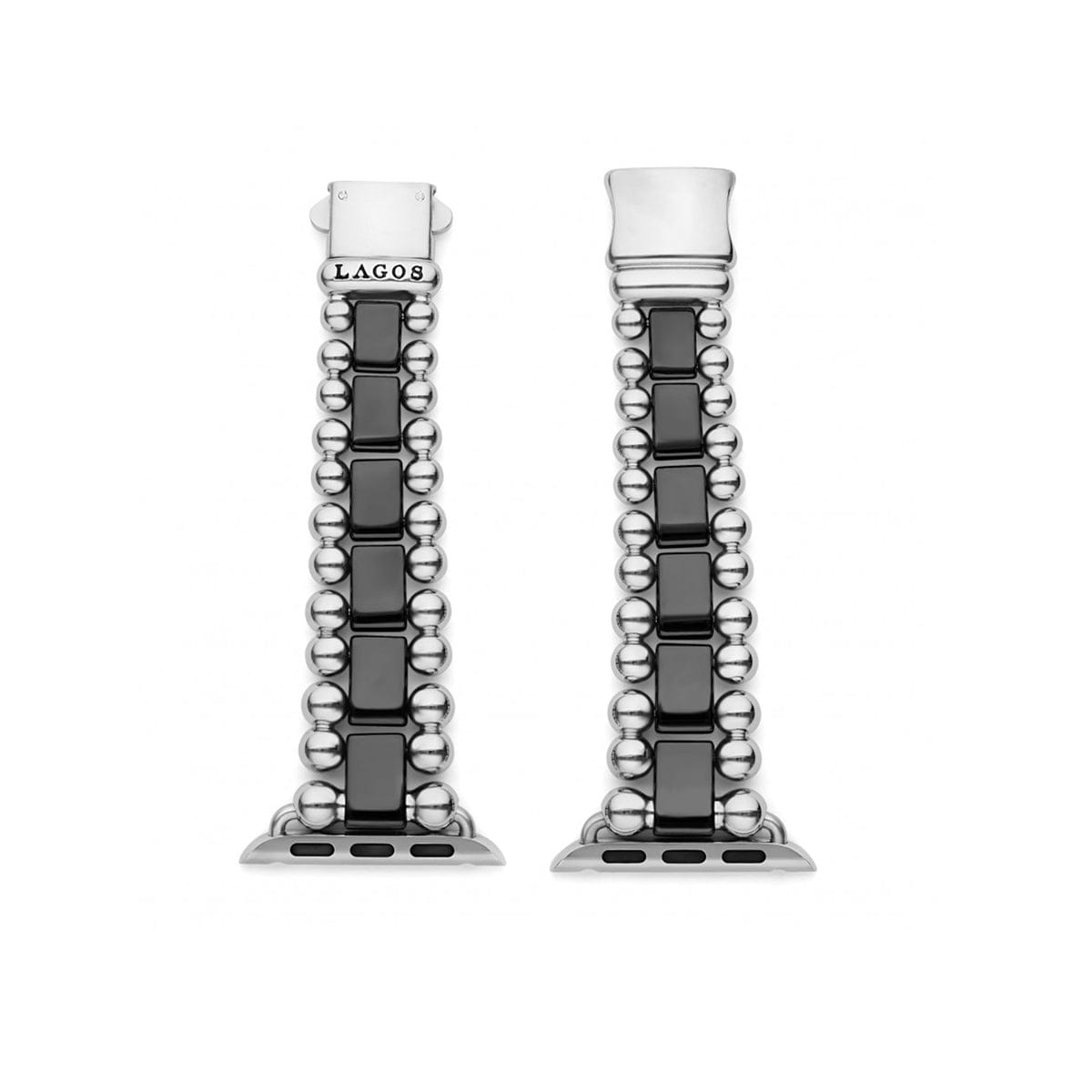 Lagos Smart Caviar Black Ceramic Watch Bracelet, 38 - 44 mm - 12 - 90009 - CB7