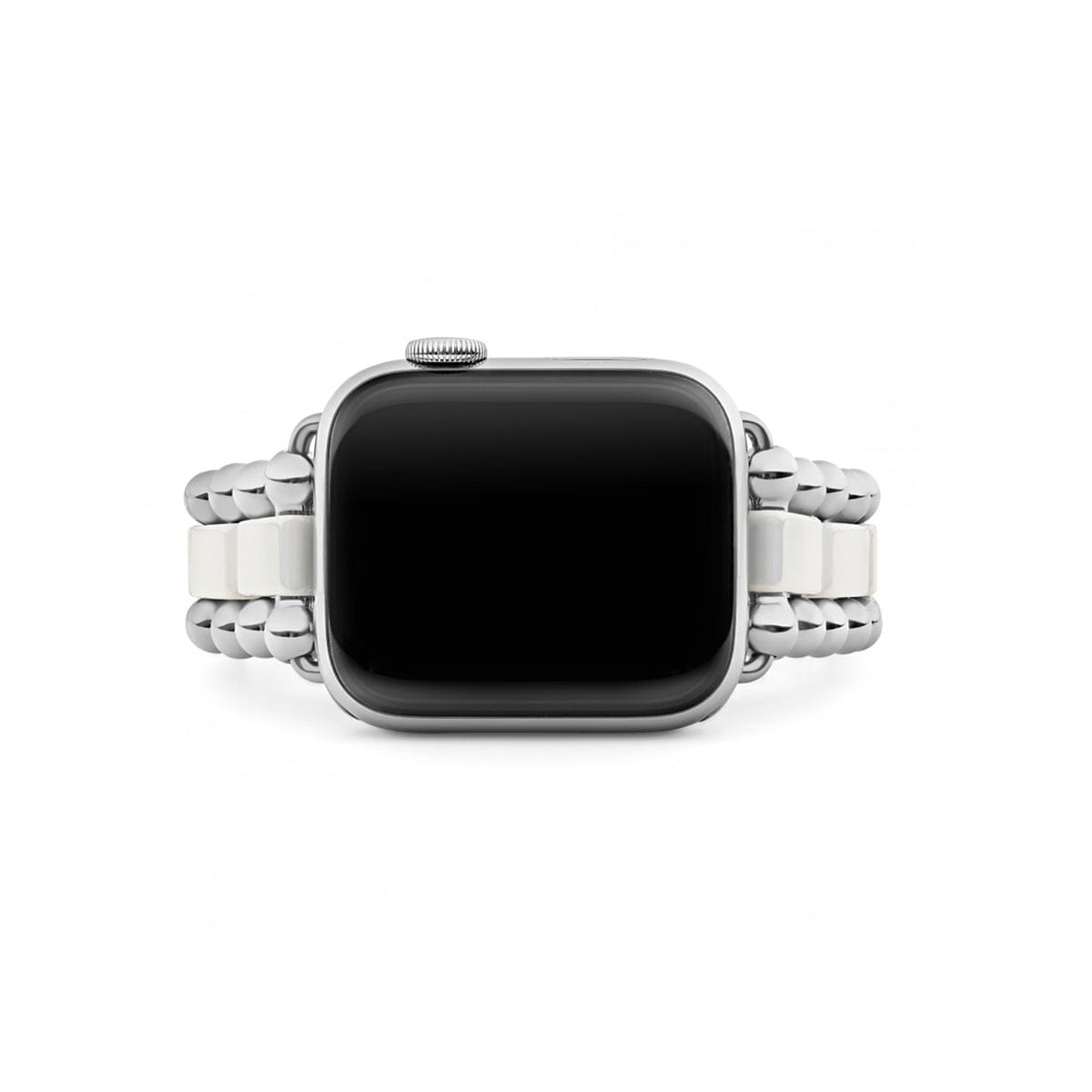Lagos Smart Caviar White Ceramic Watch Bracelet, 38 - 44 mm - 12 - 90009 - CW7