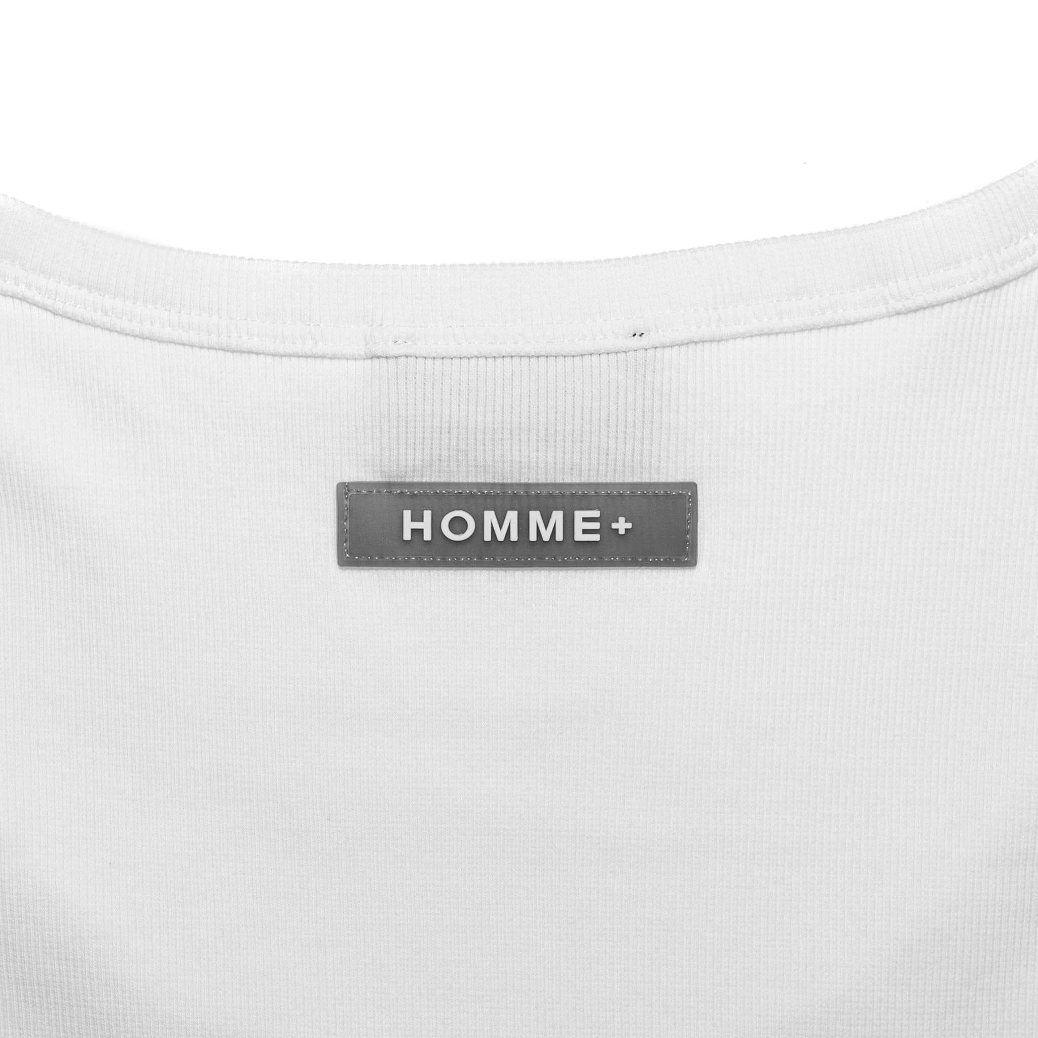 HOMME+ Embroidered Tank Top White