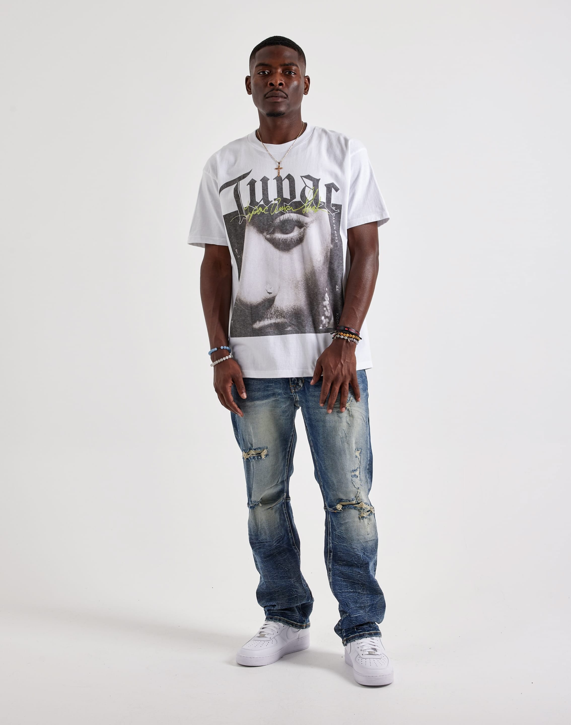 Smoke Rise Straight Whisker Distressed Denim Jeans