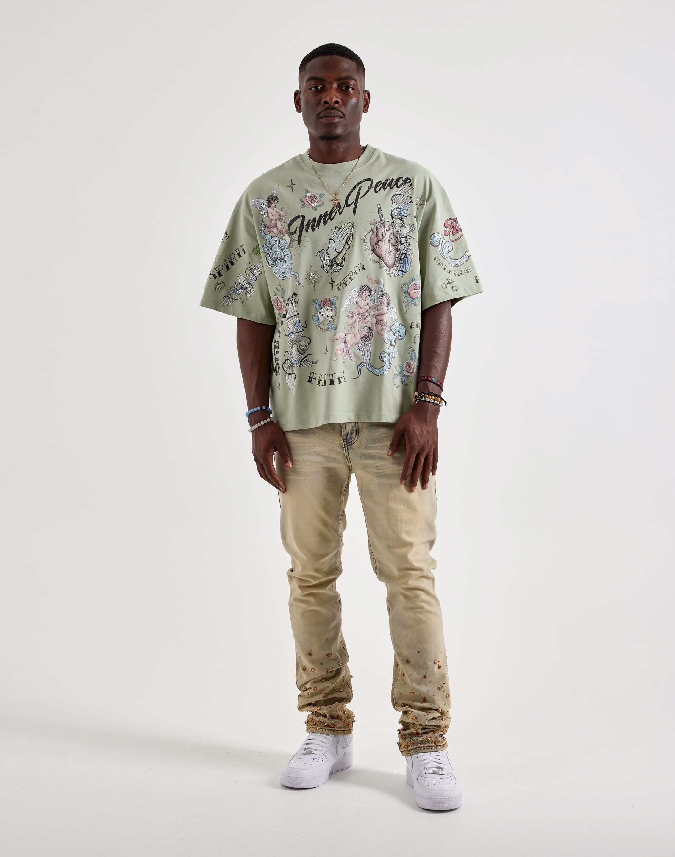 Preme Stacked Gradient Stones Denim Jeans
