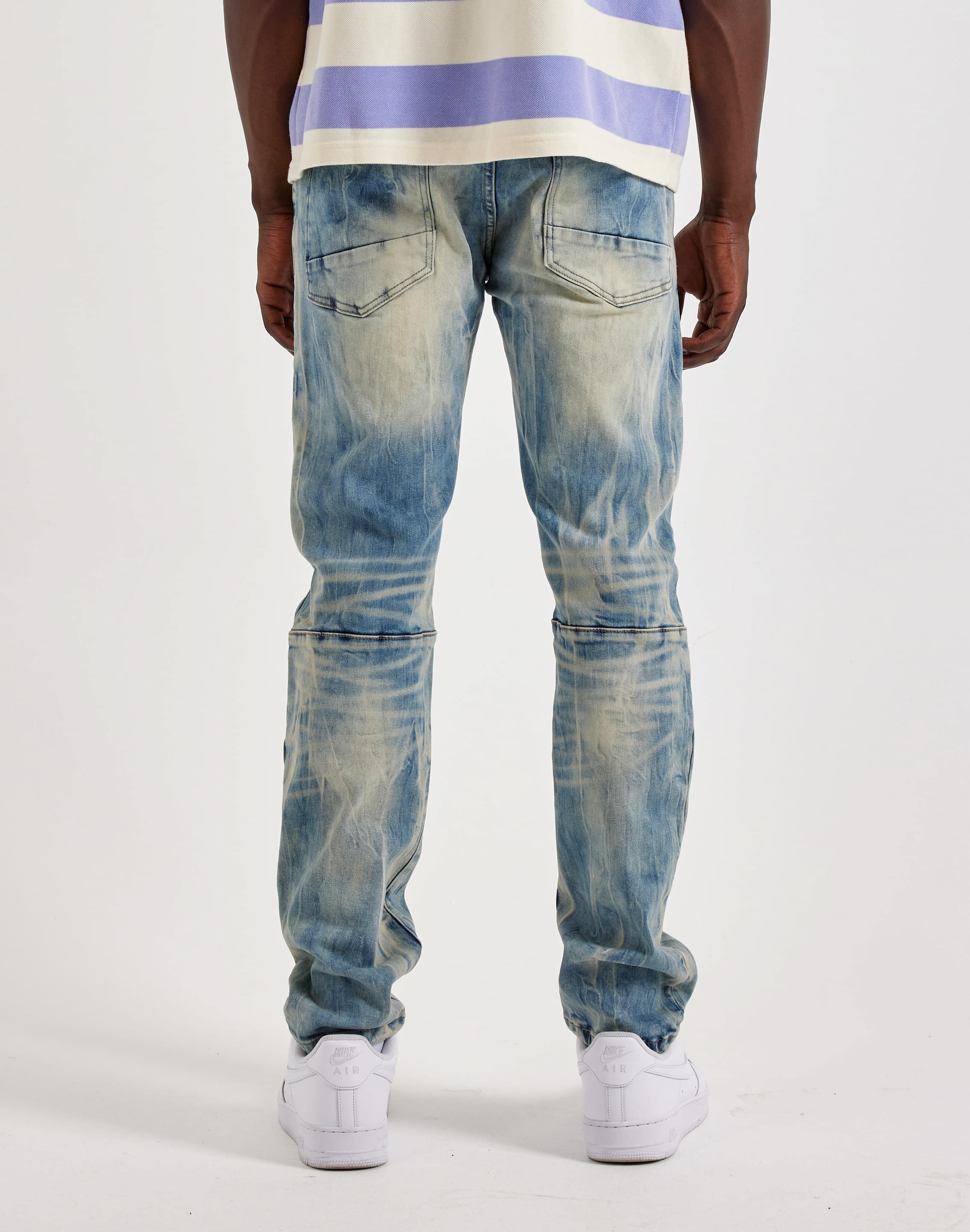 Smoke Rise Vintage Slim Knicking Distressed Denim Jeans