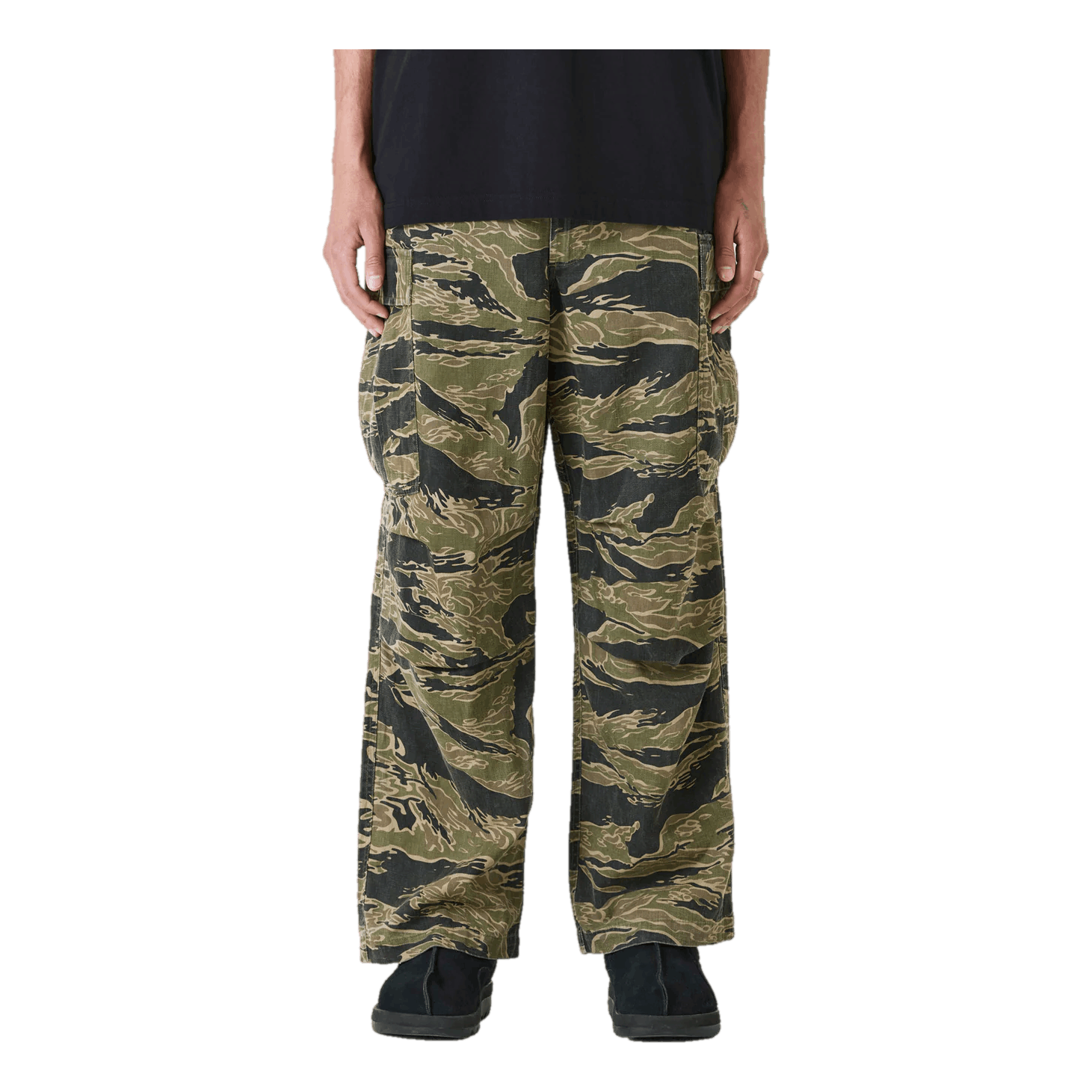 Maharishi Tigerstripe Loose Cargo Pants Mint Gold