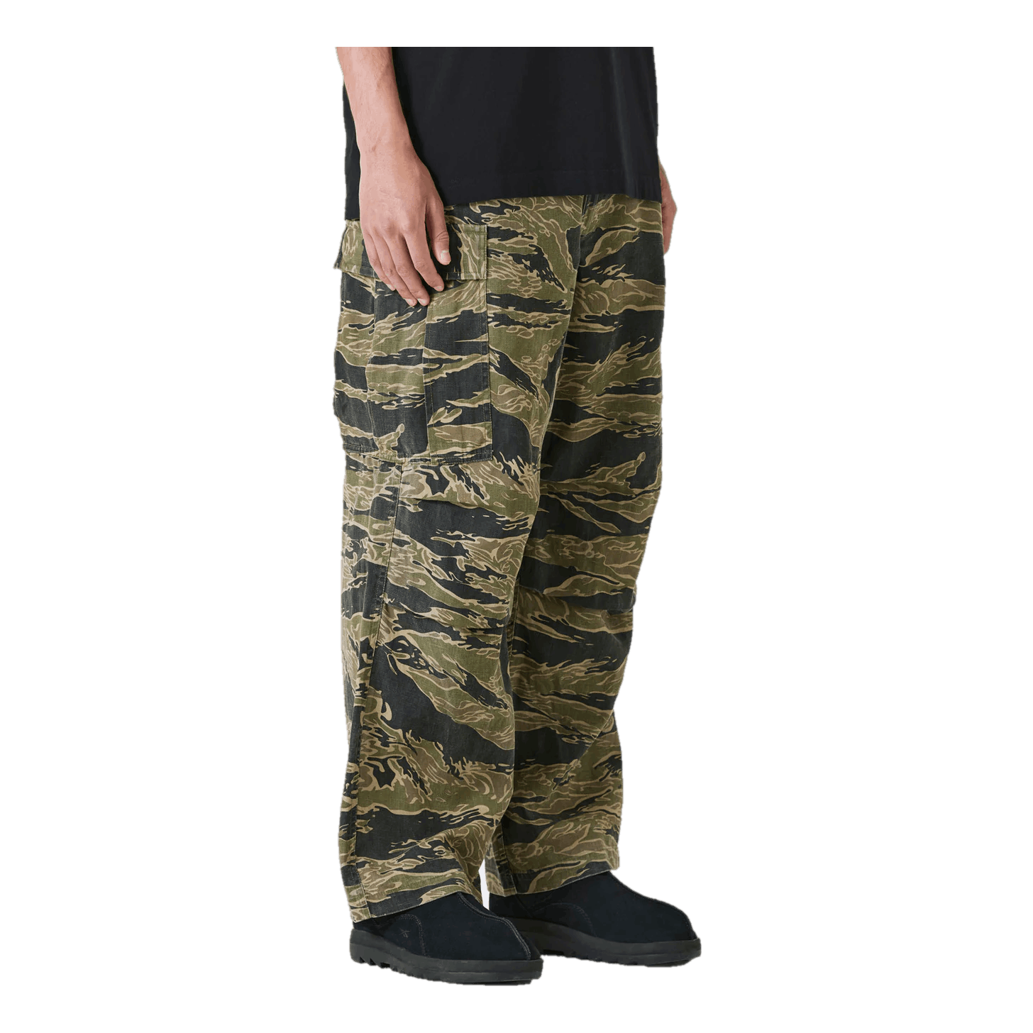 Maharishi Tigerstripe Loose Cargo Pants Mint Gold
