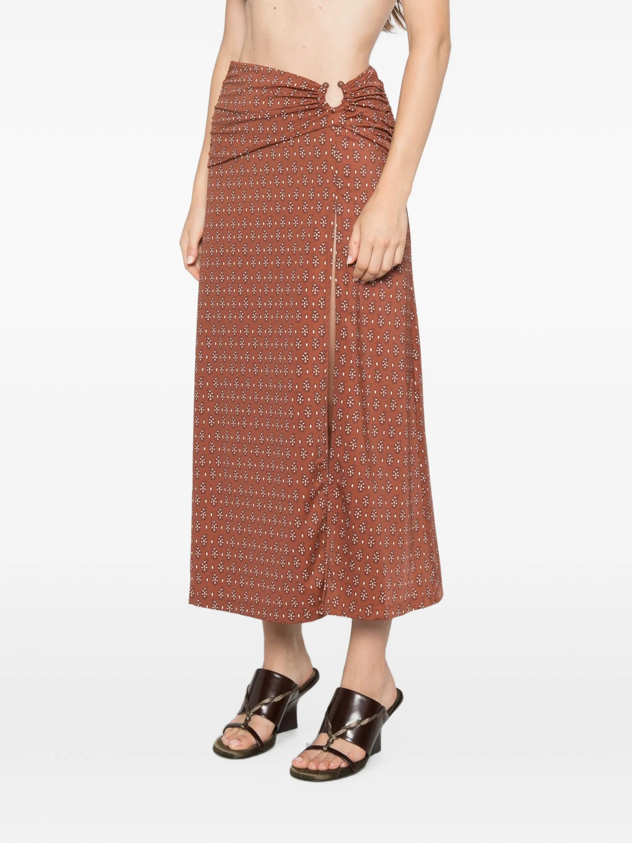 Johanna Ortiz Under The Sun paisley - print skirt