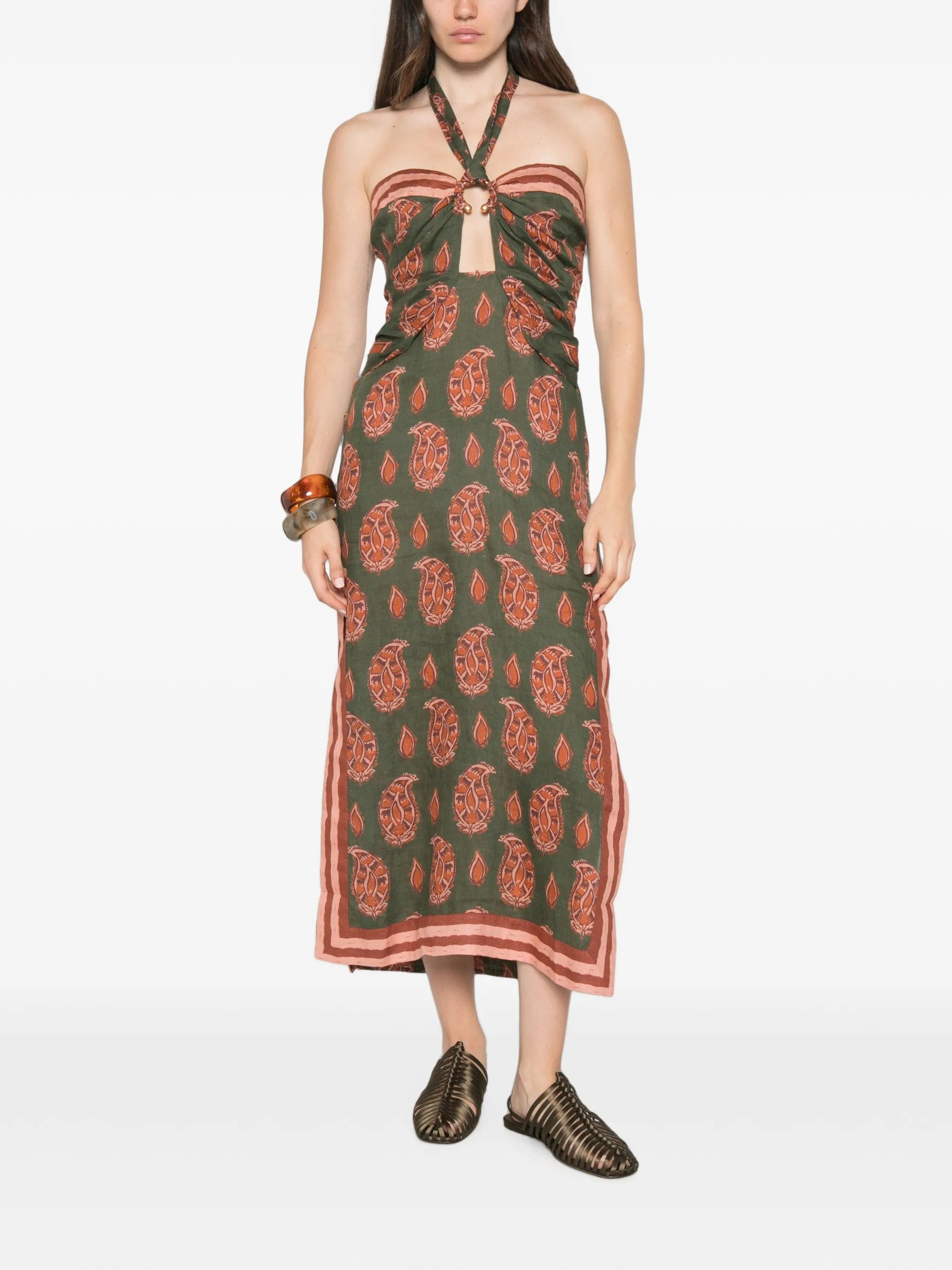 Johanna Ortiz paisley - print cutout dress