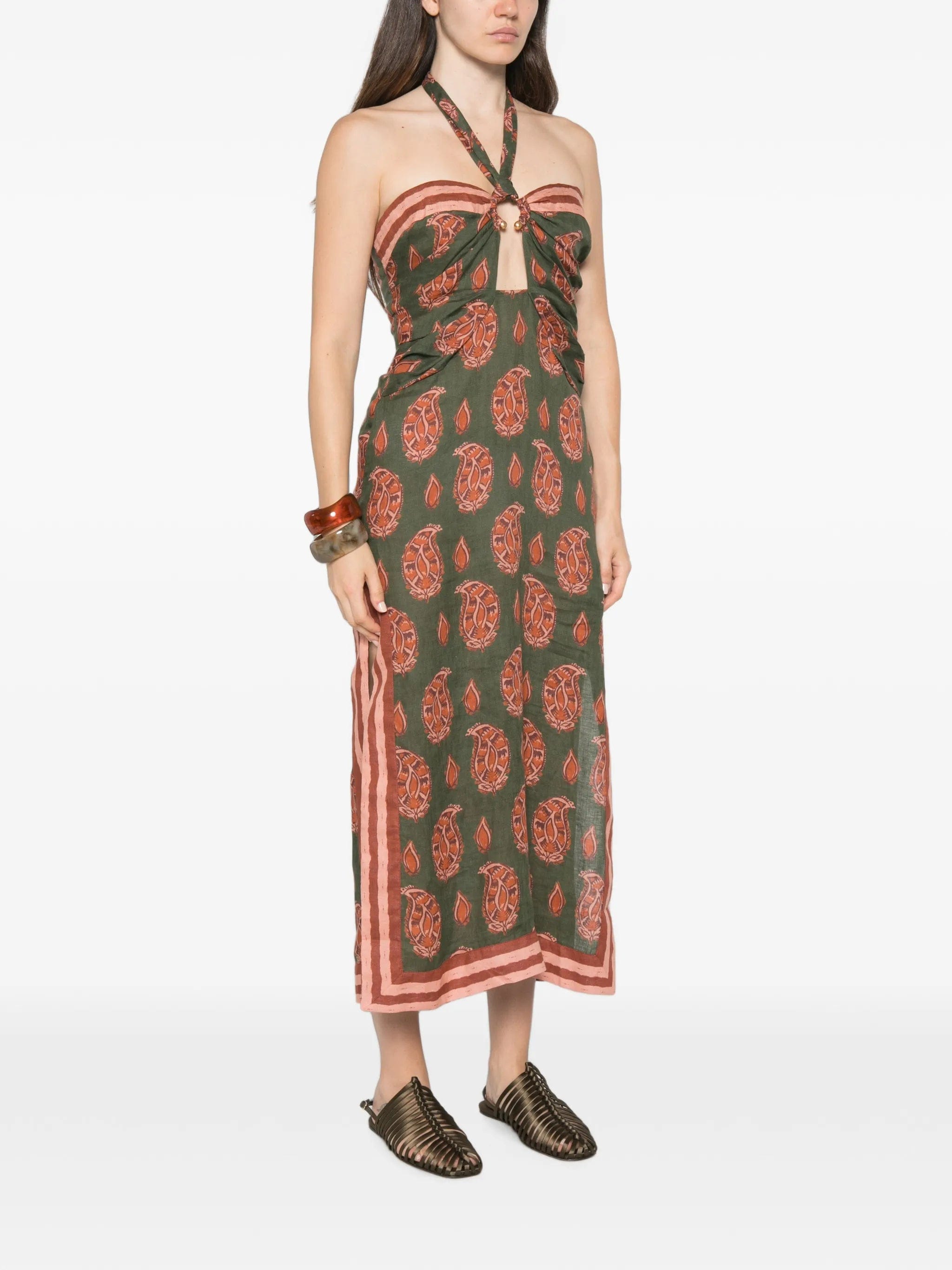 Johanna Ortiz paisley - print cutout dress