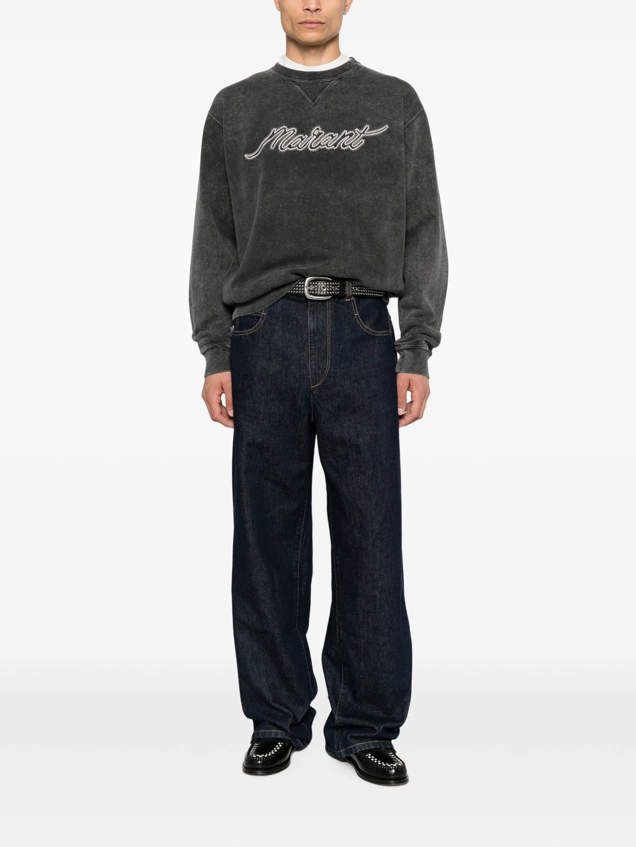 Marant logo - embroidered sweatshirt