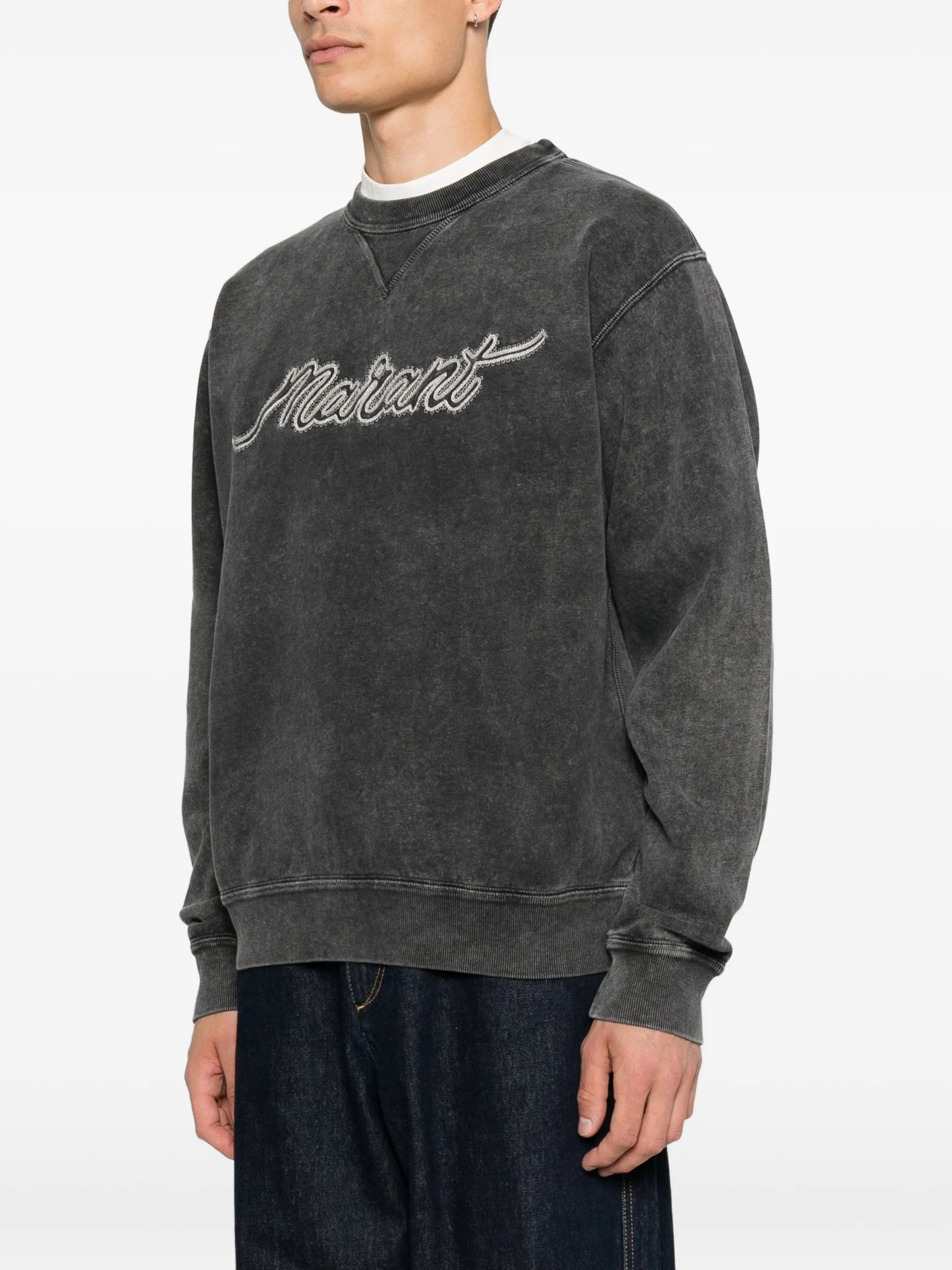 Marant logo - embroidered sweatshirt