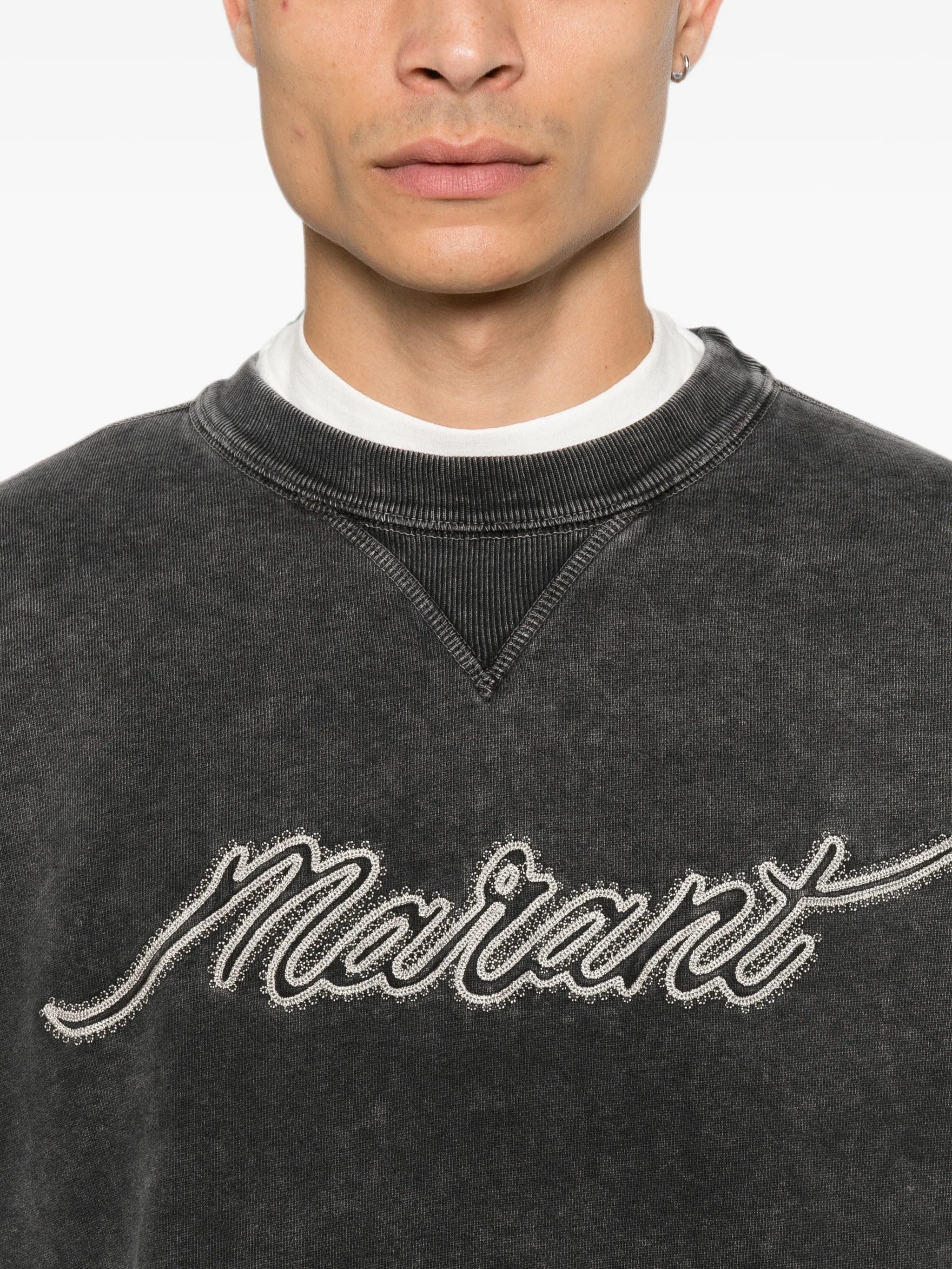 Marant logo - embroidered sweatshirt