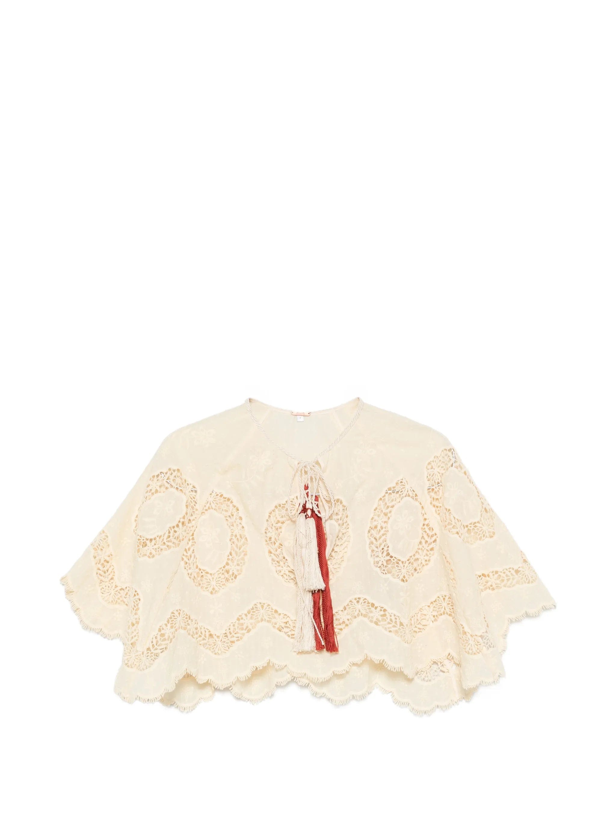 Johanna Ortiz tassel - detail blouse