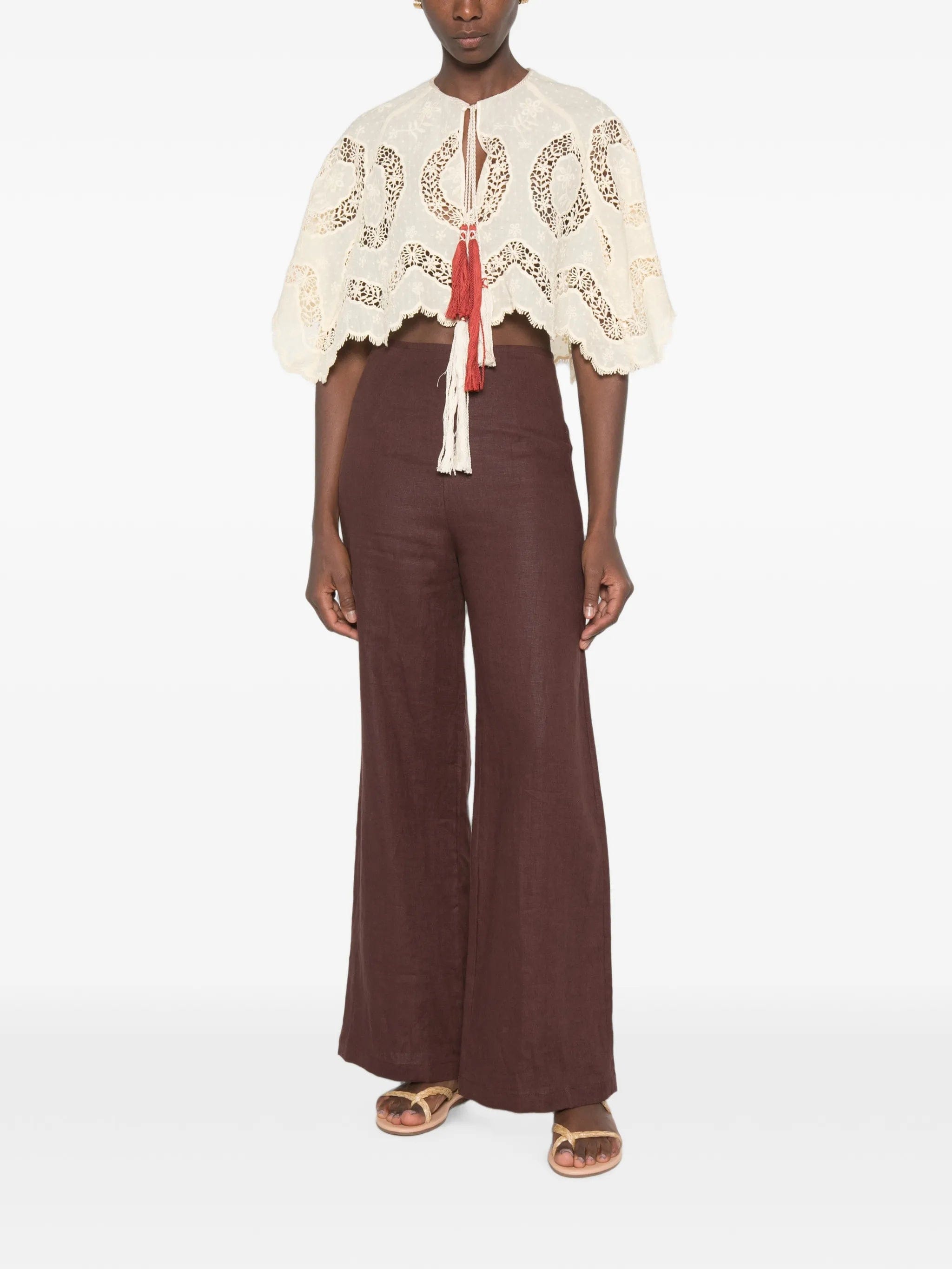 Johanna Ortiz tassel - detail blouse