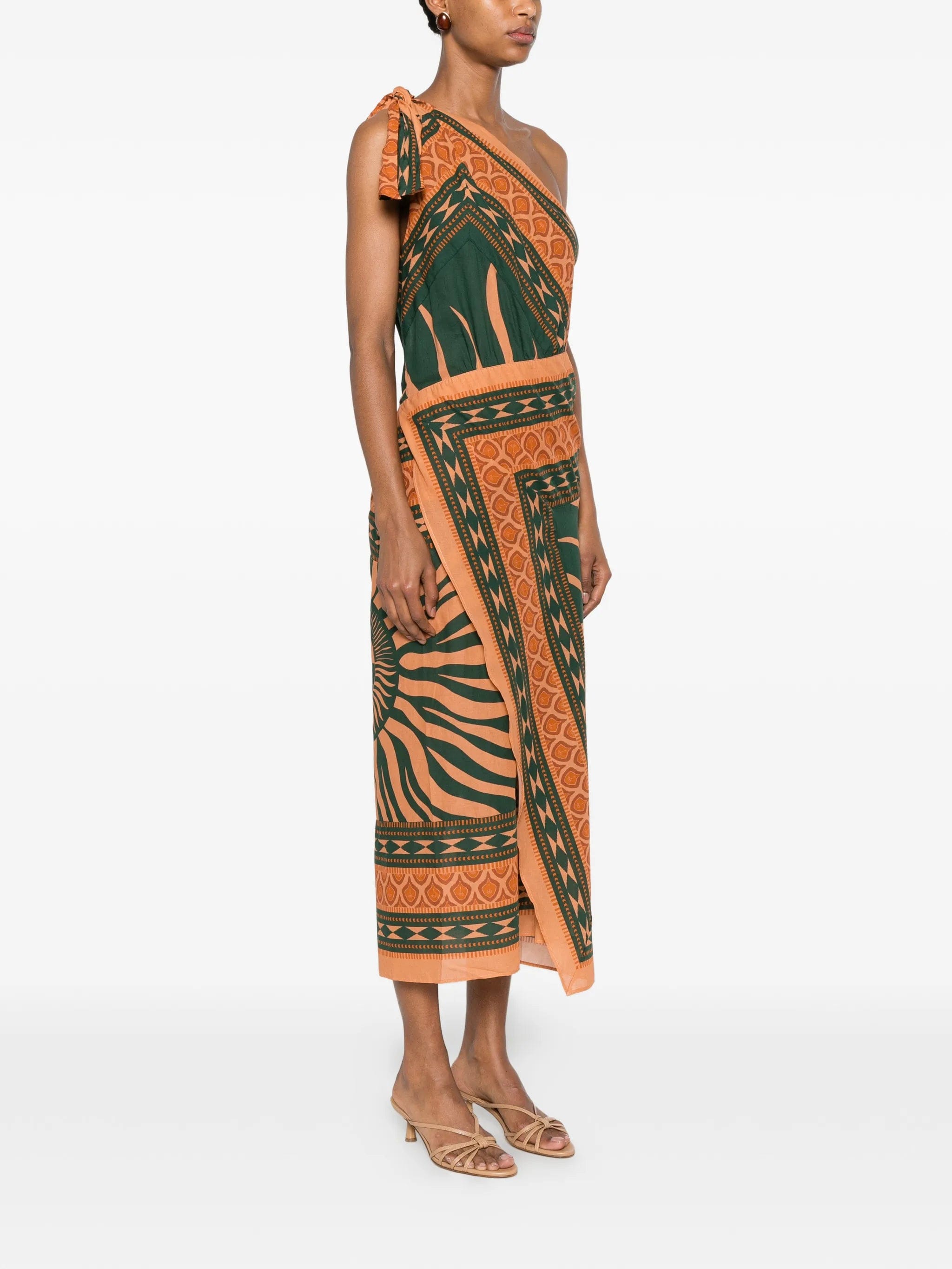 Johanna Ortiz Embracing Courage one - shoulder midi dress