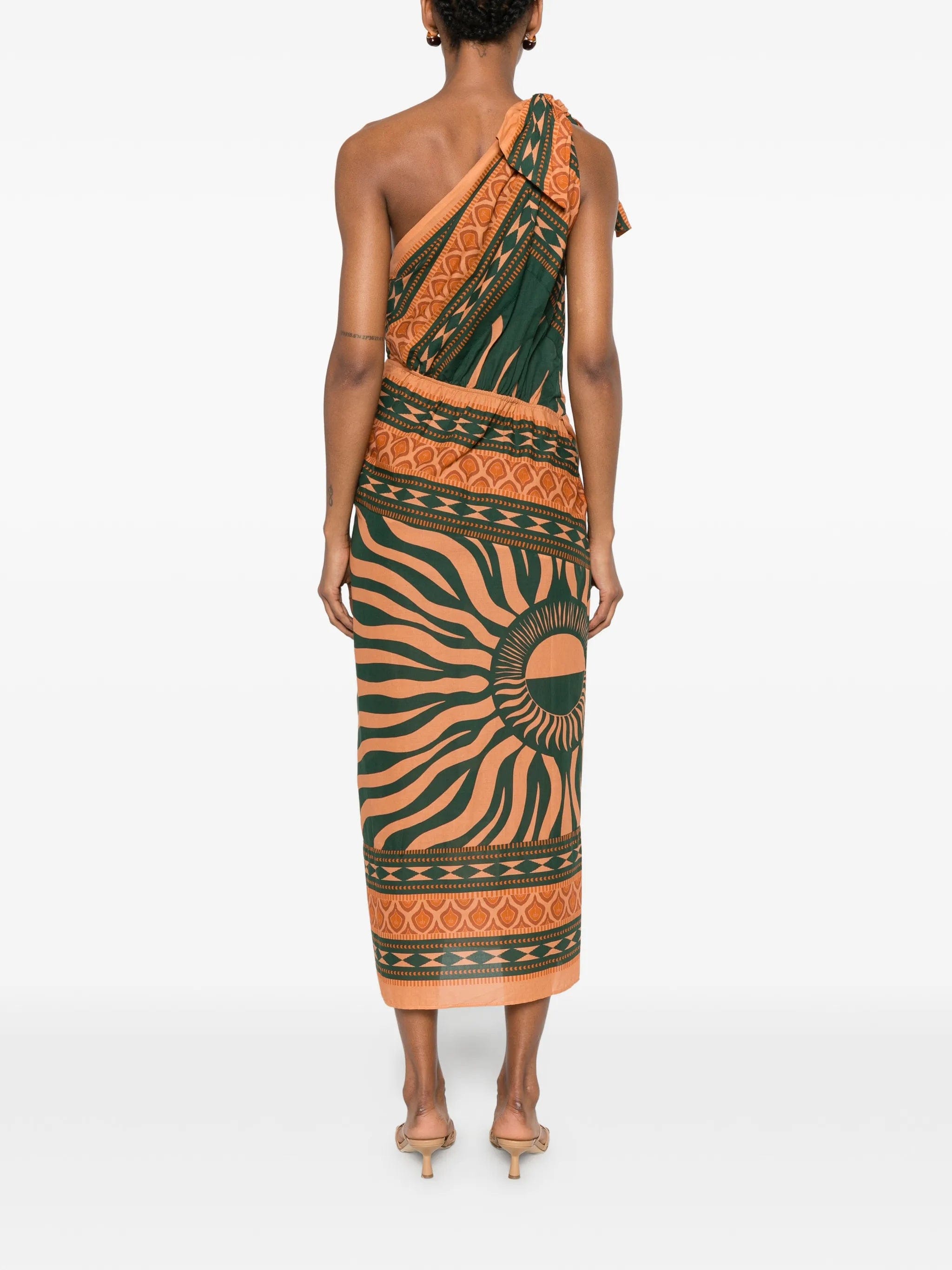Johanna Ortiz Embracing Courage one - shoulder midi dress