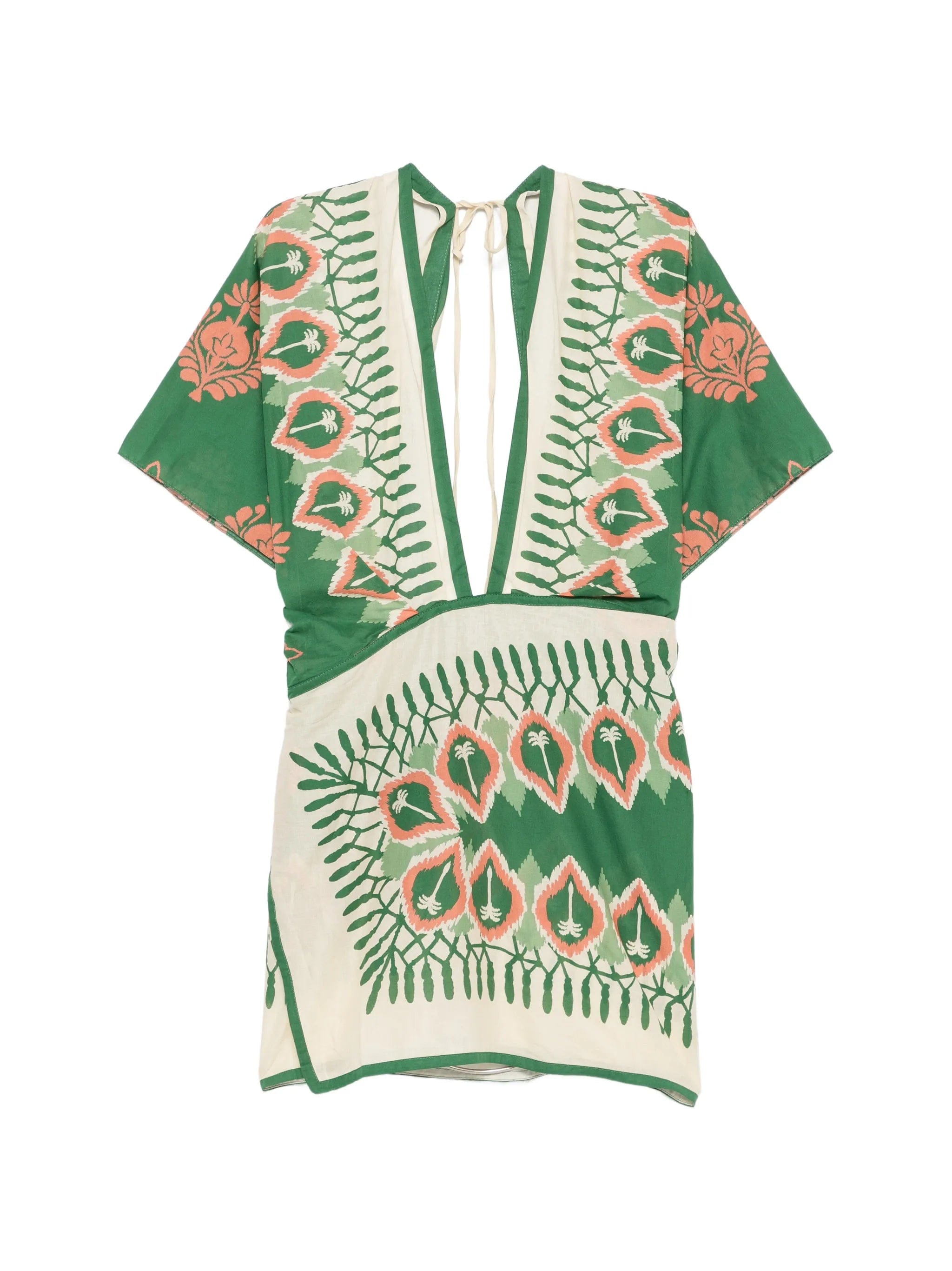 Johanna Ortiz printed open - back mini dress