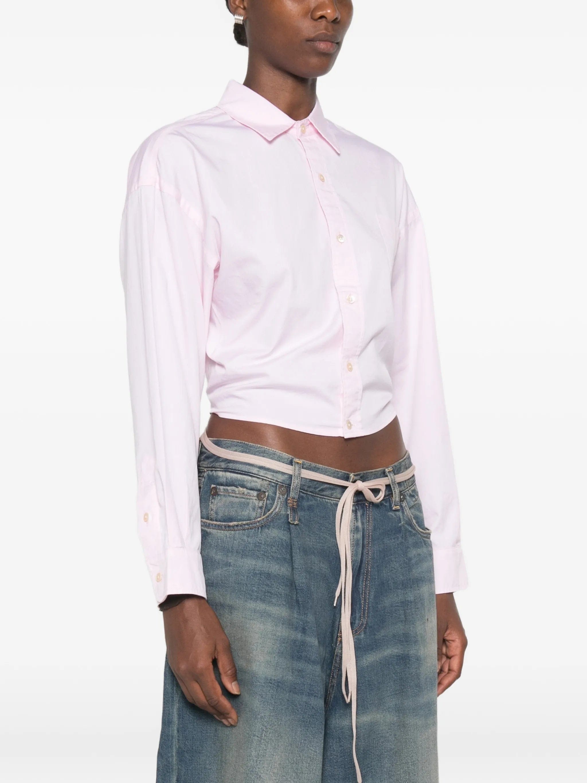 R13 split - hem buttoned shirt