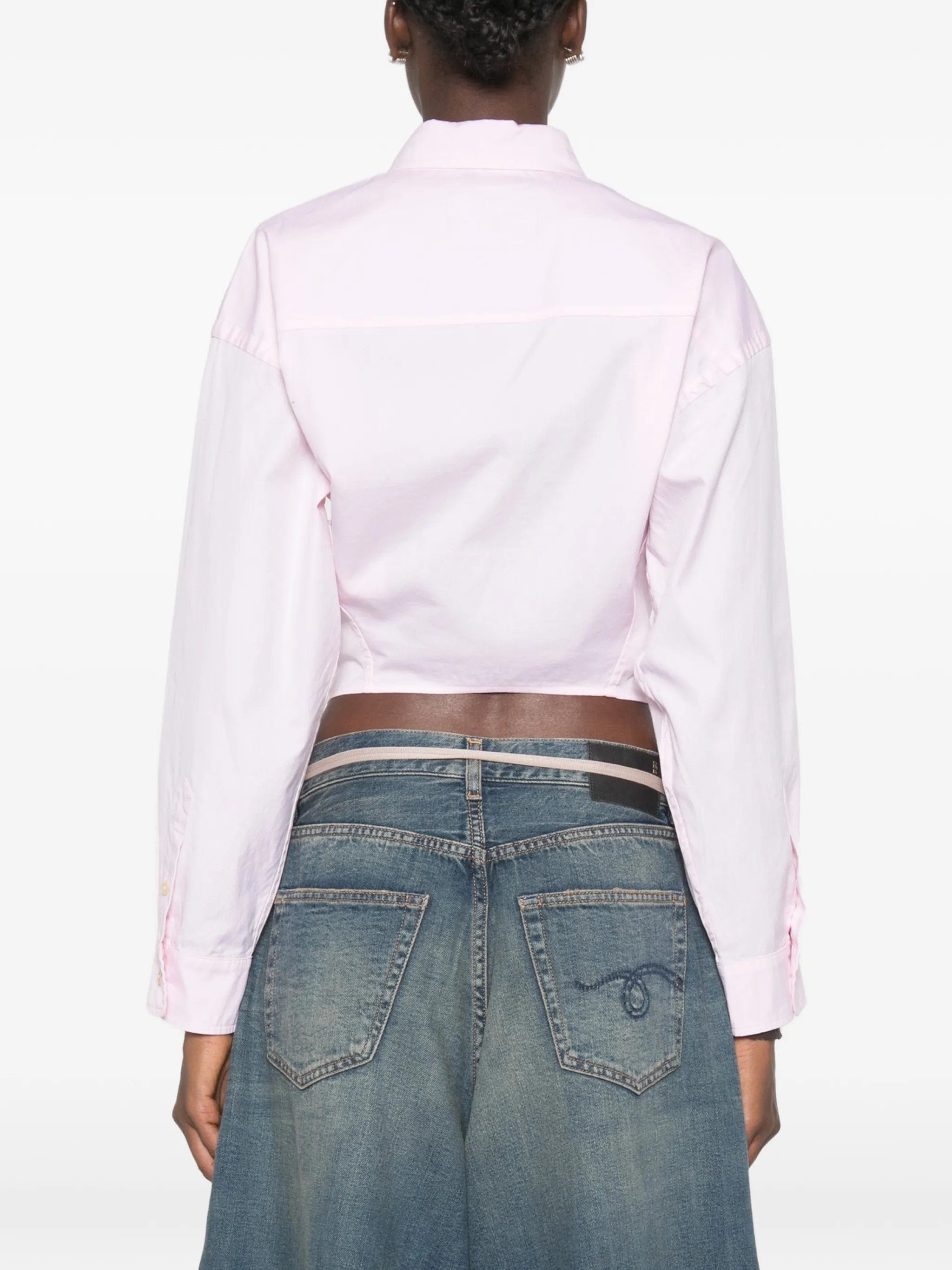 R13 split - hem buttoned shirt