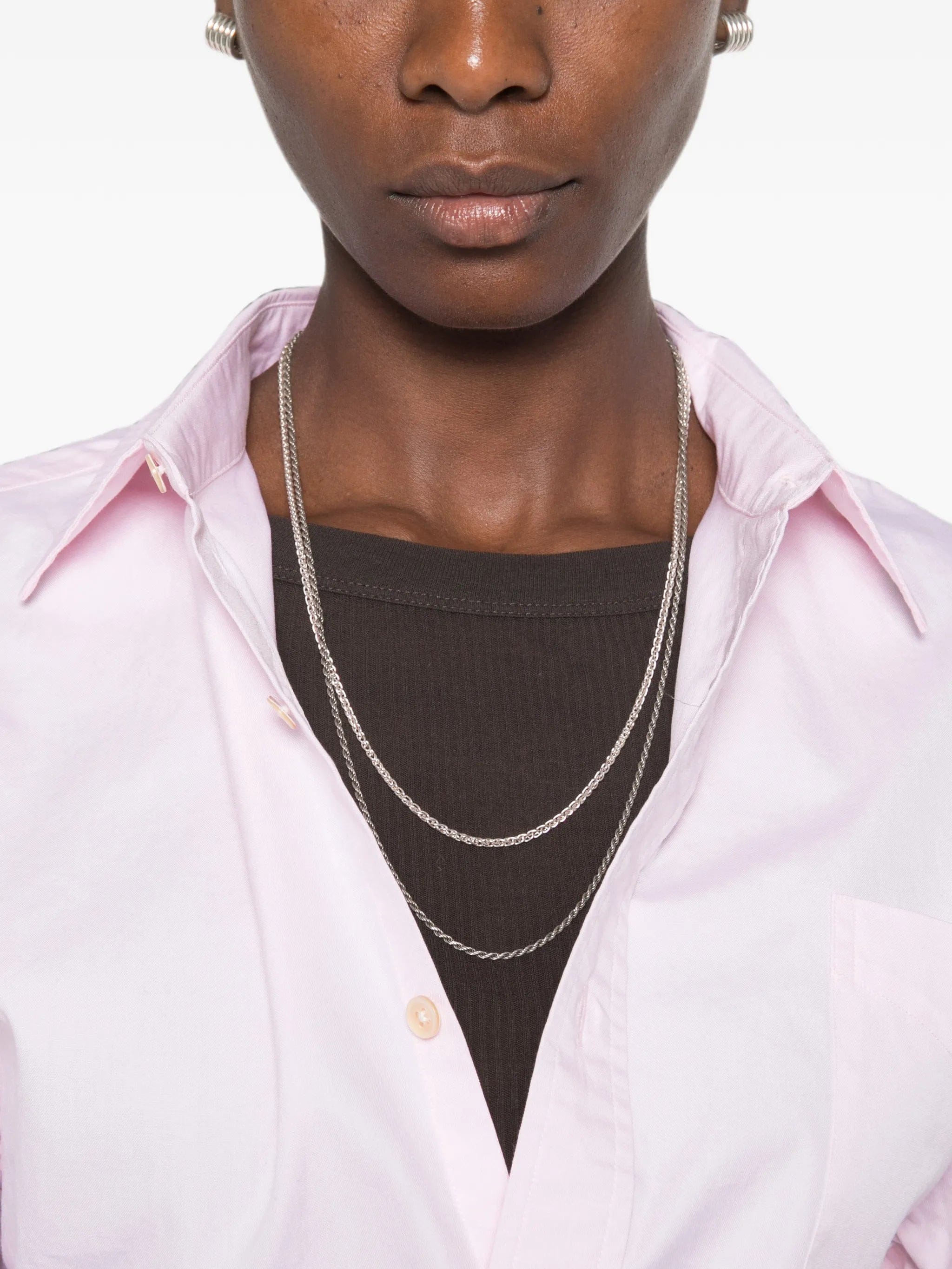 R13 split - hem buttoned shirt