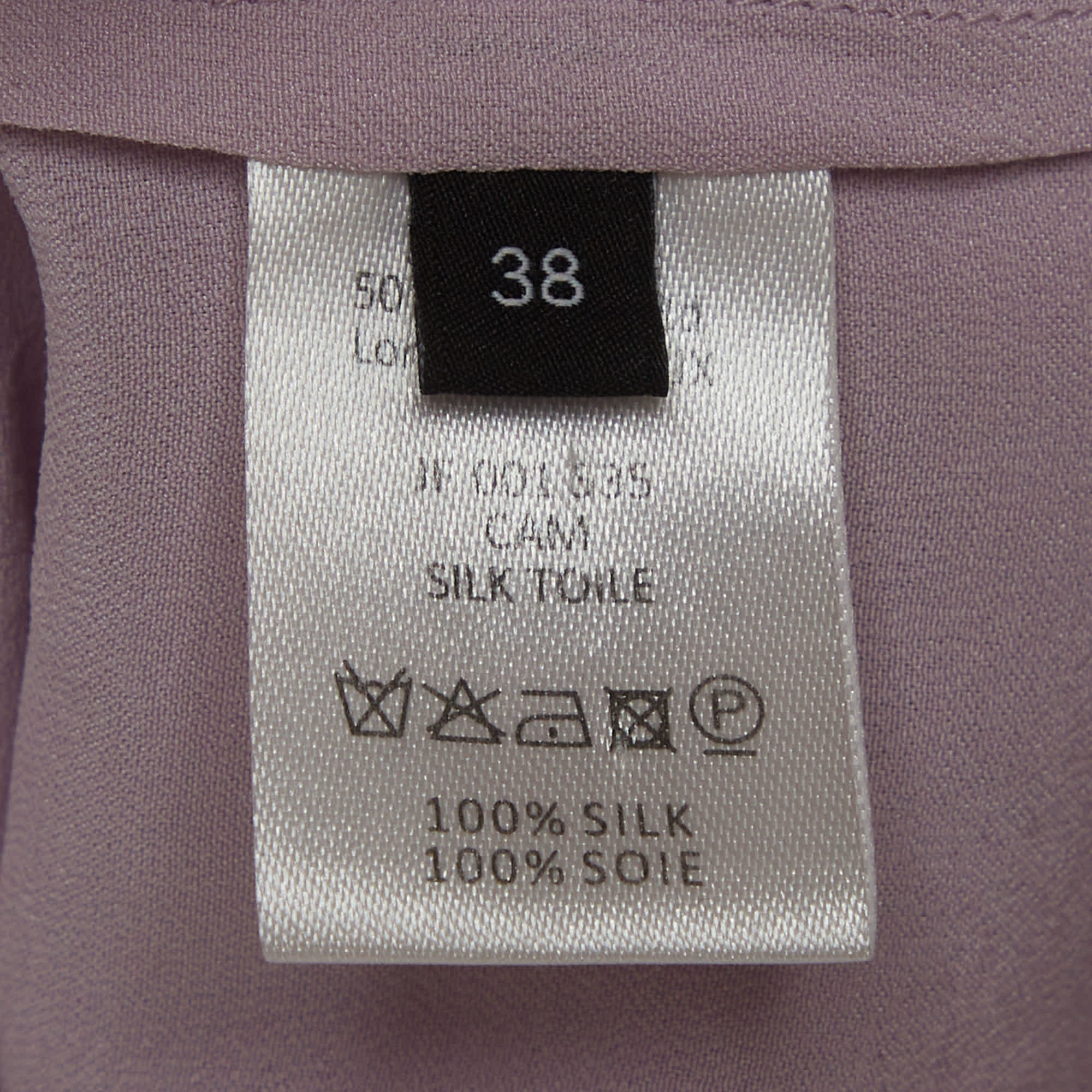 Joseph Purple Silk Crepe Patch Pocket Shirt