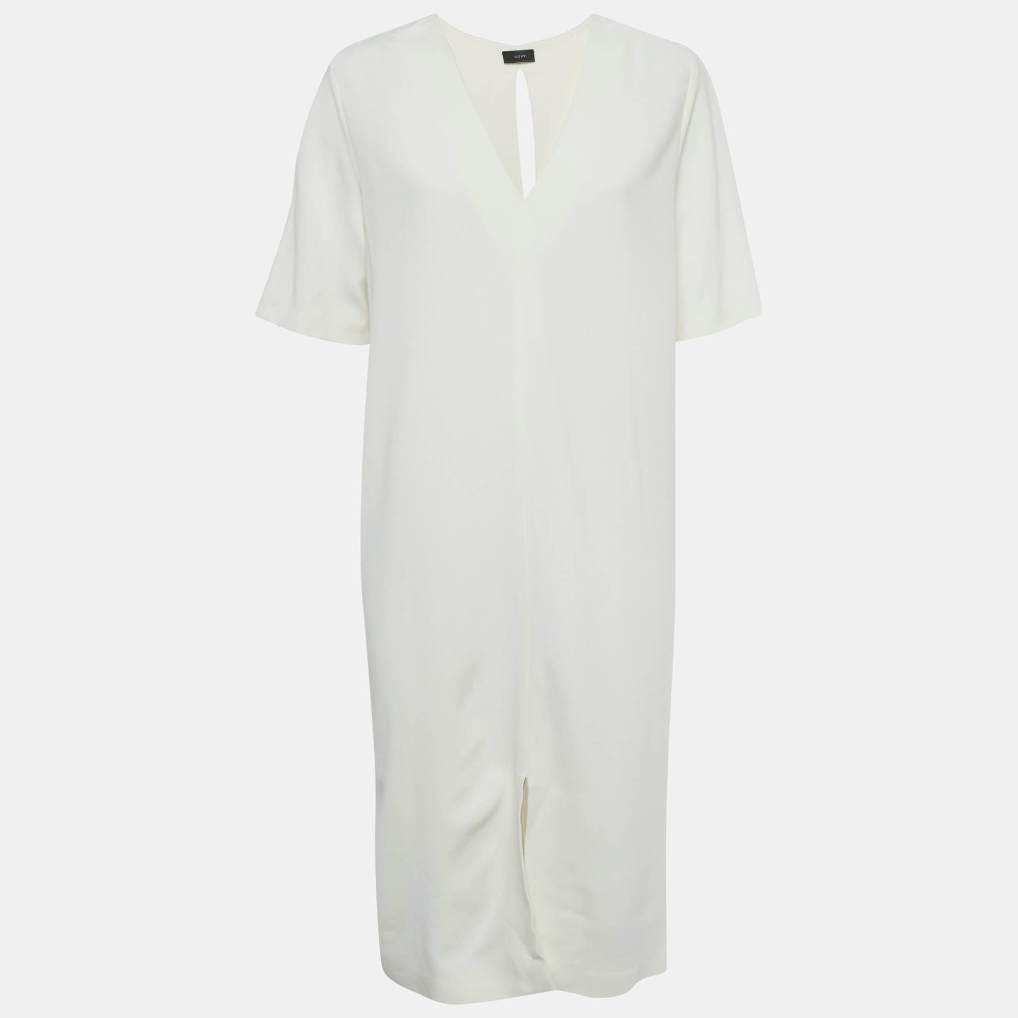 Joseph White Crepe Shift Dress