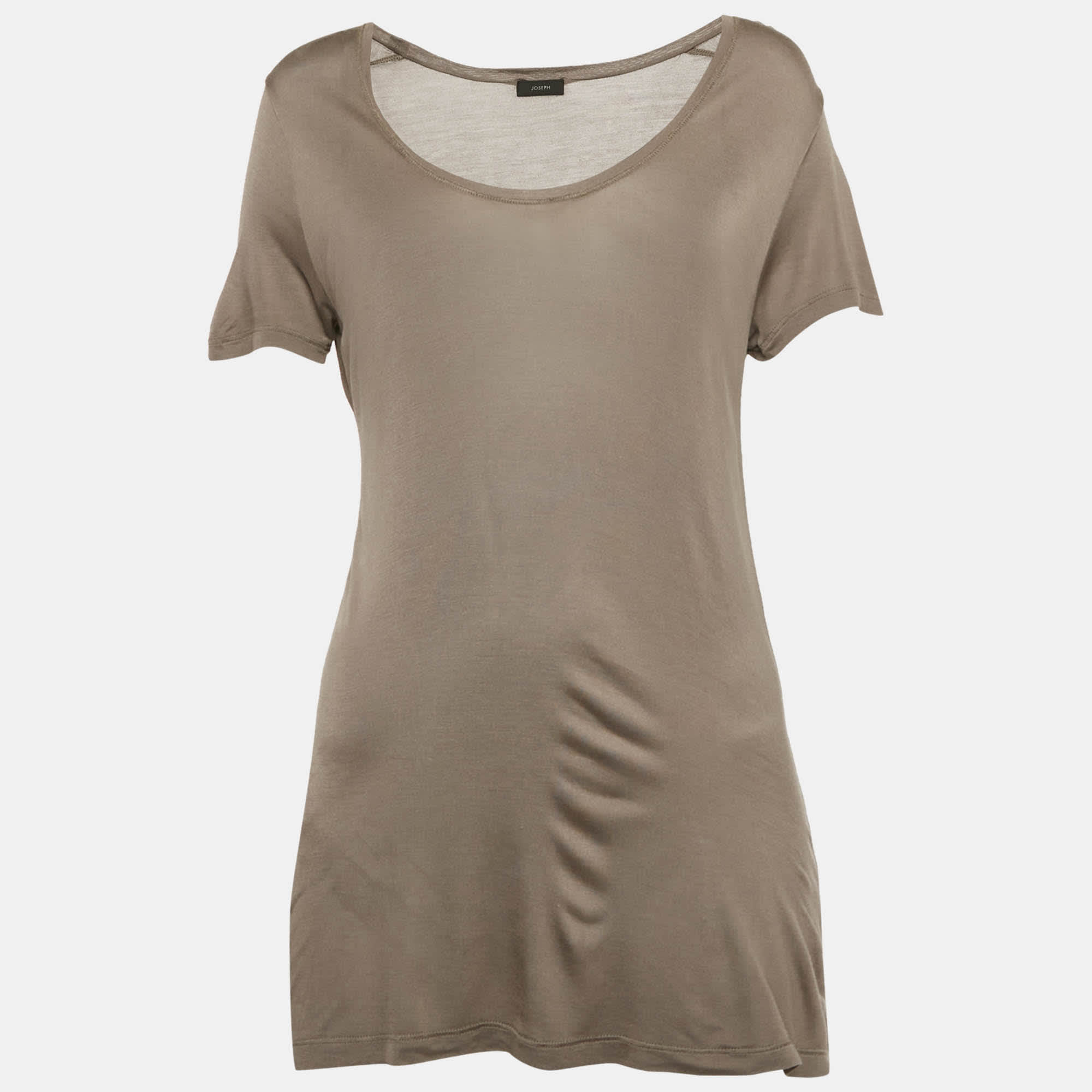 Joseph Grey Jersey Scoop Neck T - Shirt