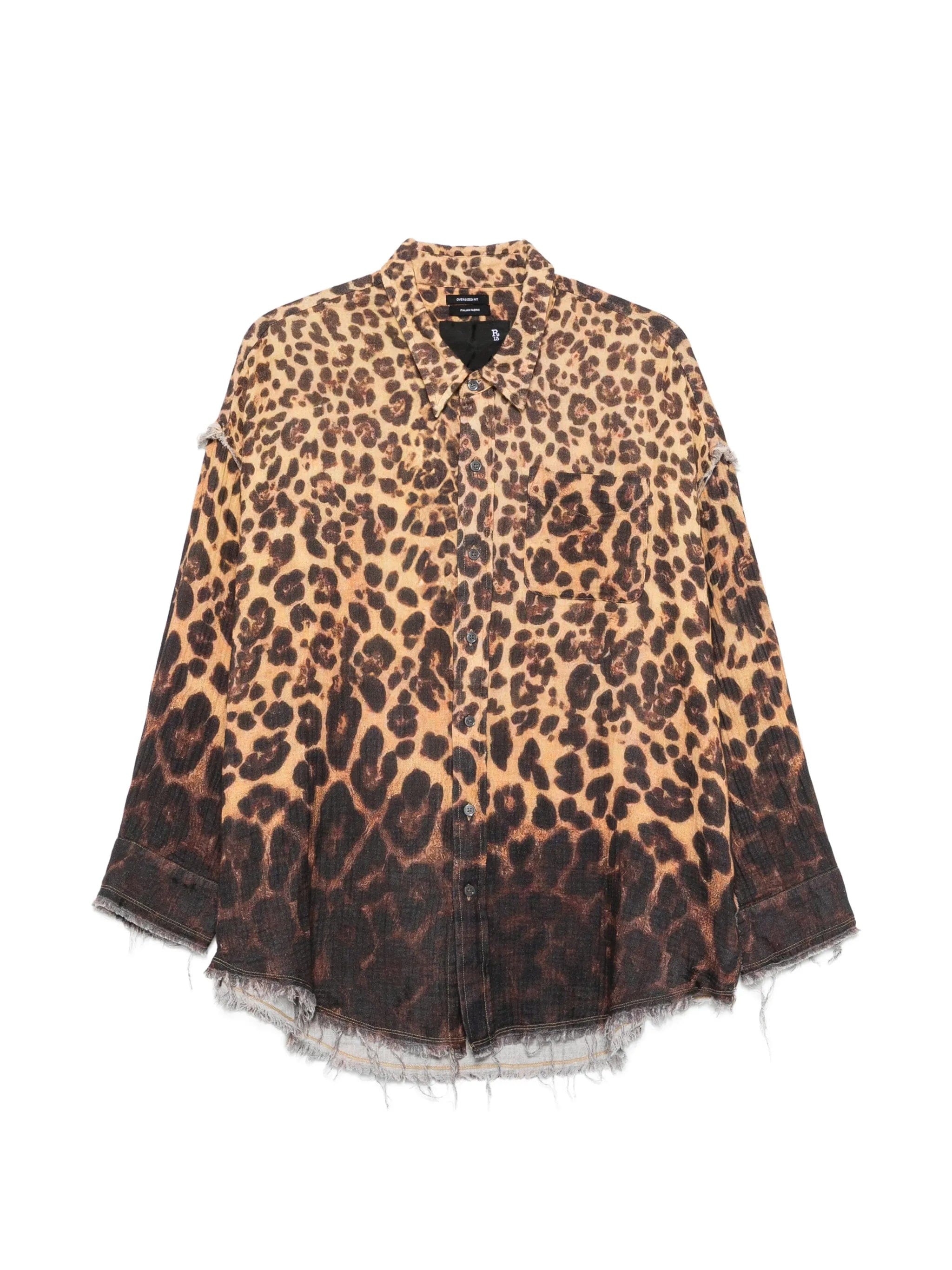 R13 leopard - print shirt