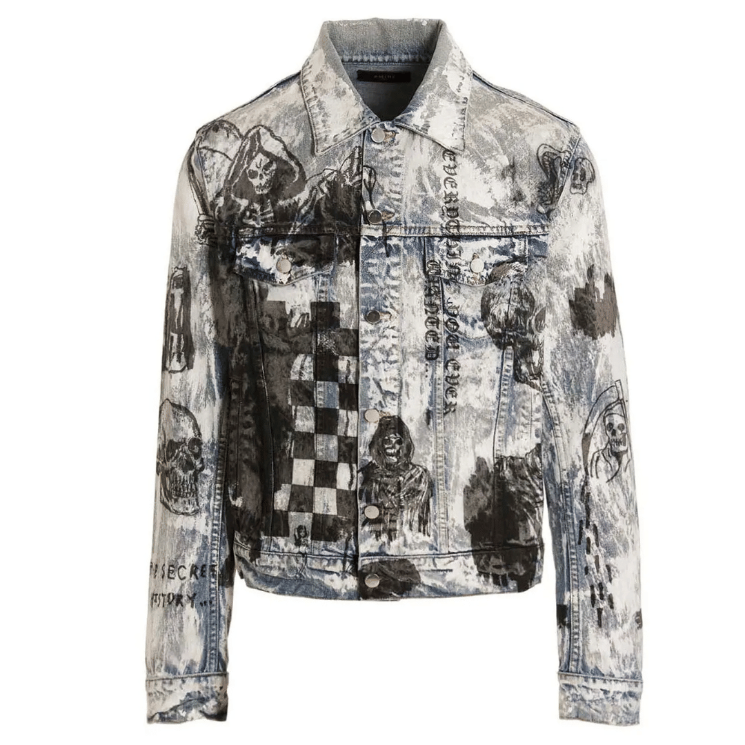 AMIRI Apparel AMIRI x WES LANG SKETCH DENIM JACKET