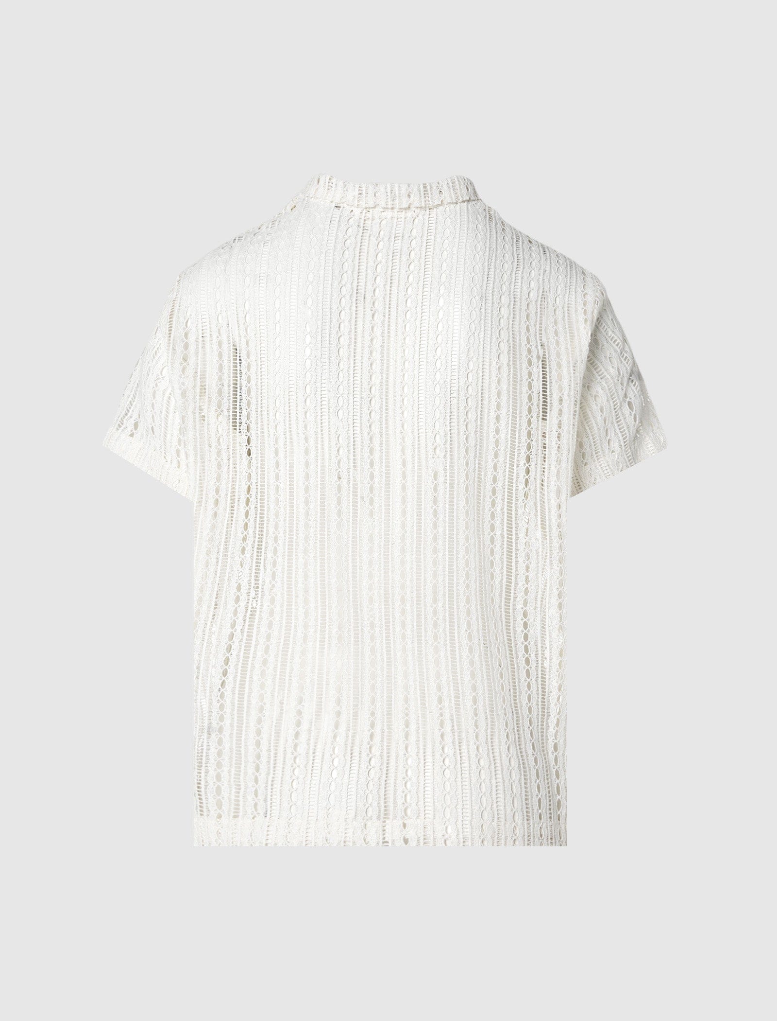 BODE MEANDERING LACE SHIRT