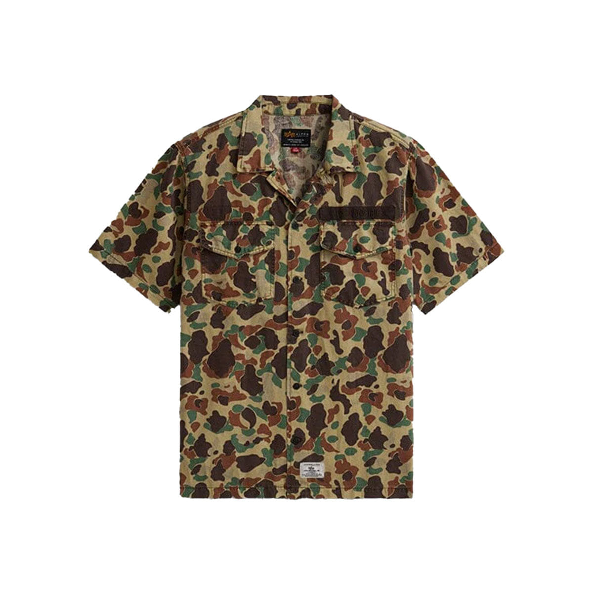 ALPHA Industries Short Sleeve Washed Fatigue Shirt