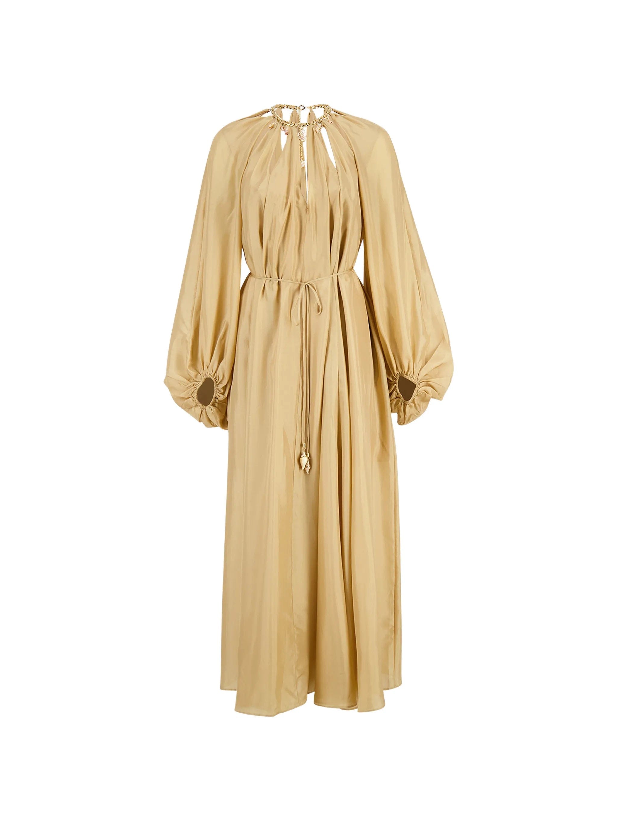Zimmermann Mahon shell - embellished cut - out maxi dress