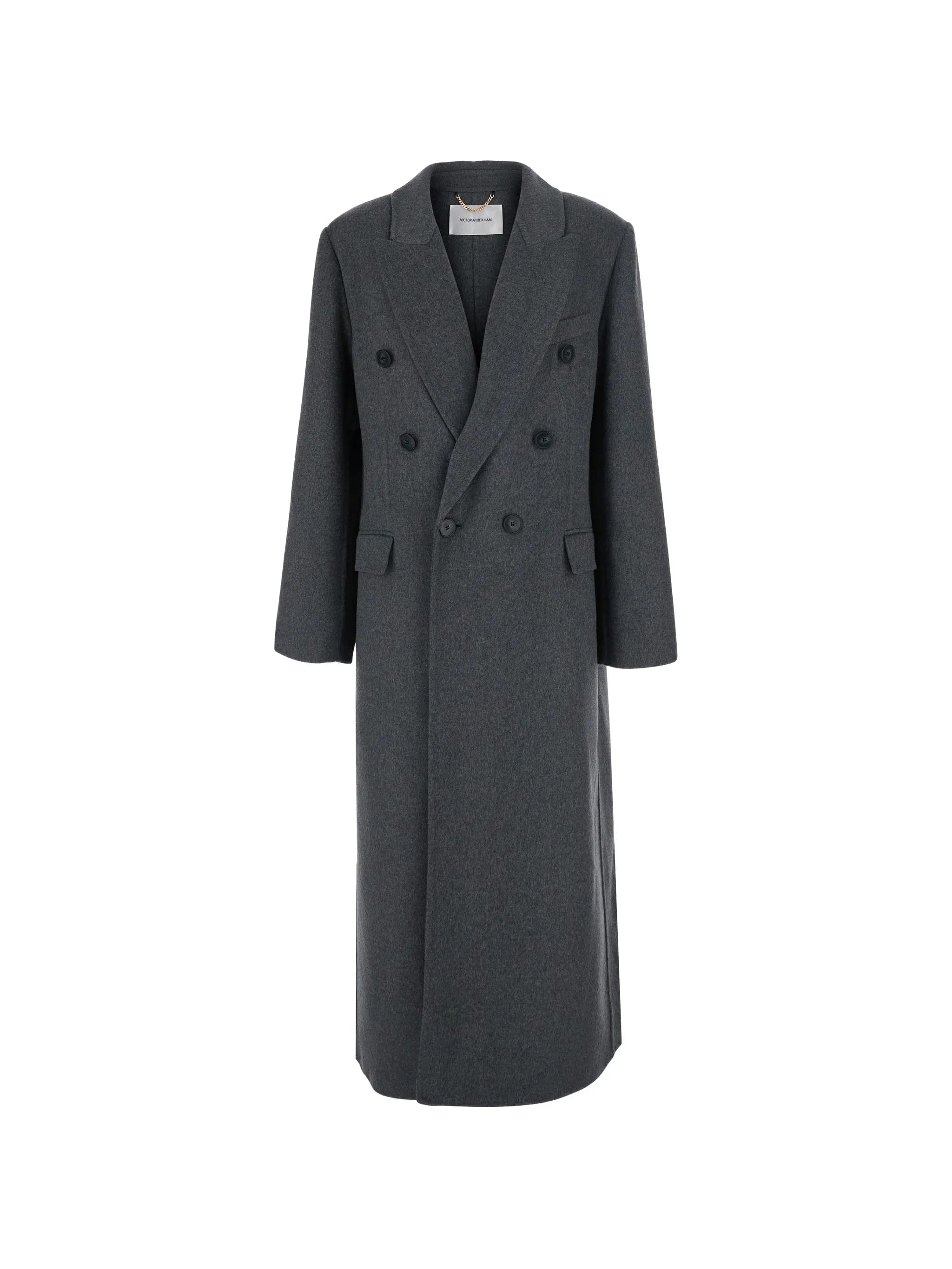 Victoria Beckham double - breasted peaked - lapel coat
