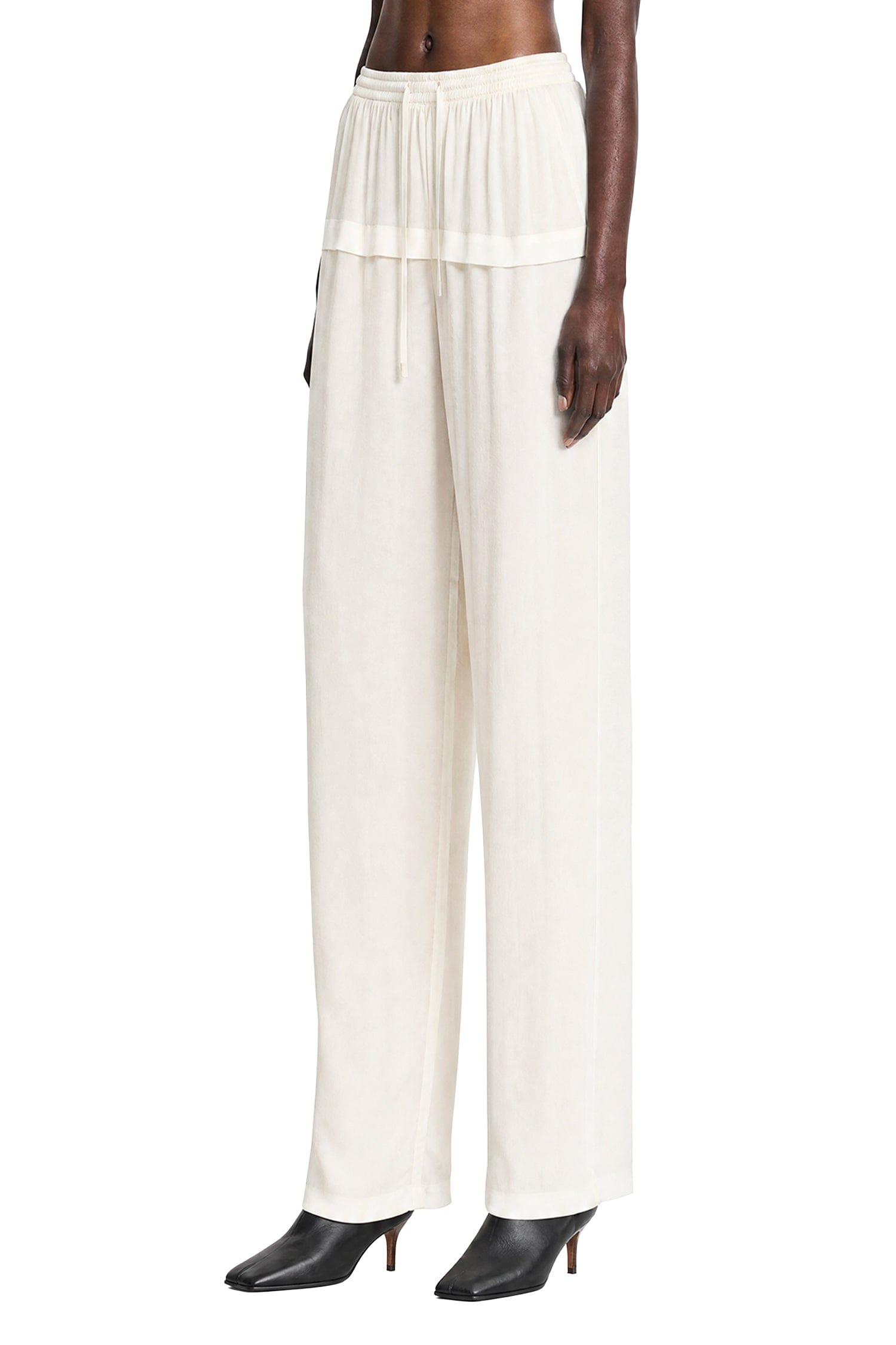 Alaia Peplum Viscose Cady Pants