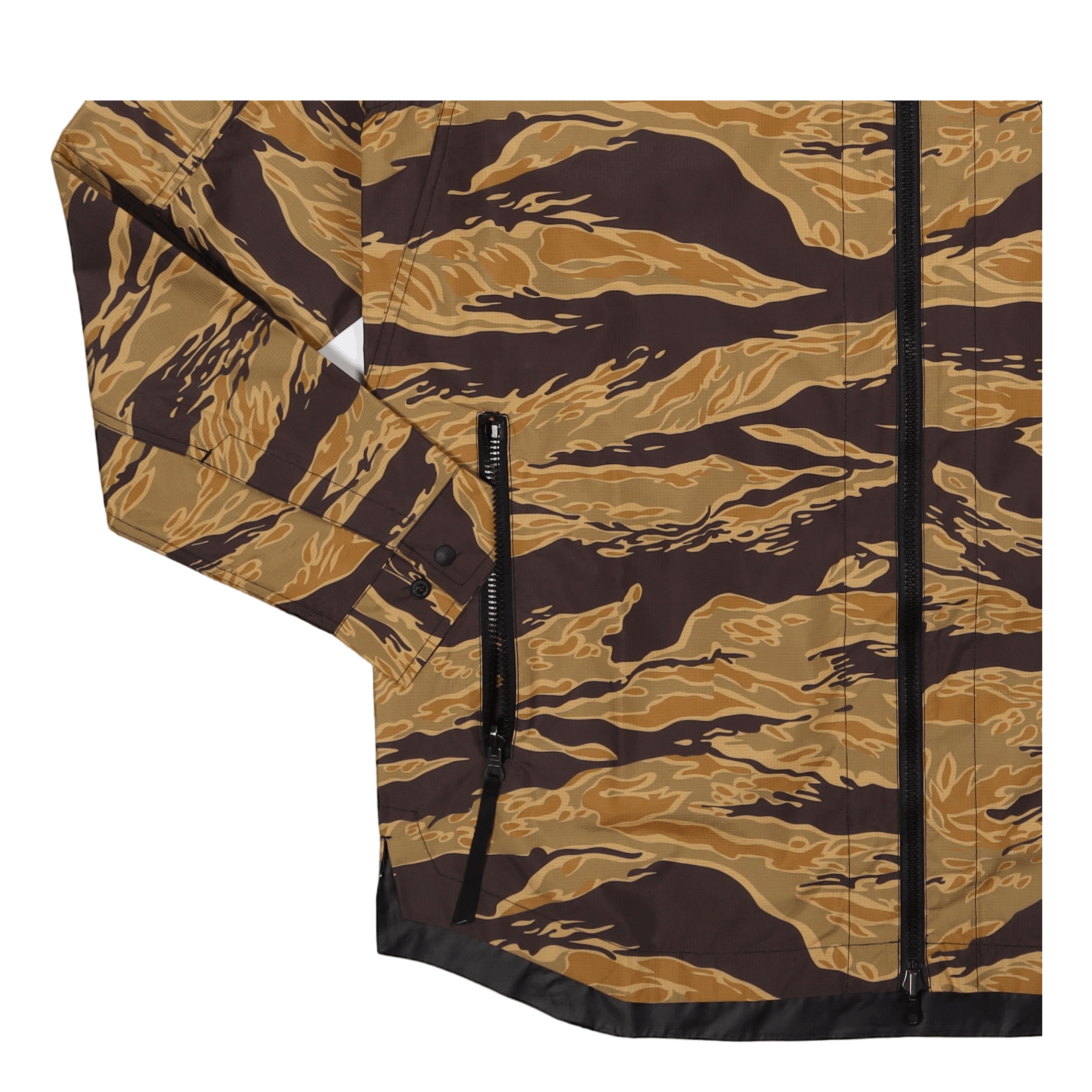 Maharishi Camo Reversible Packaway Shirt Sunbleach Tigerstripe/black